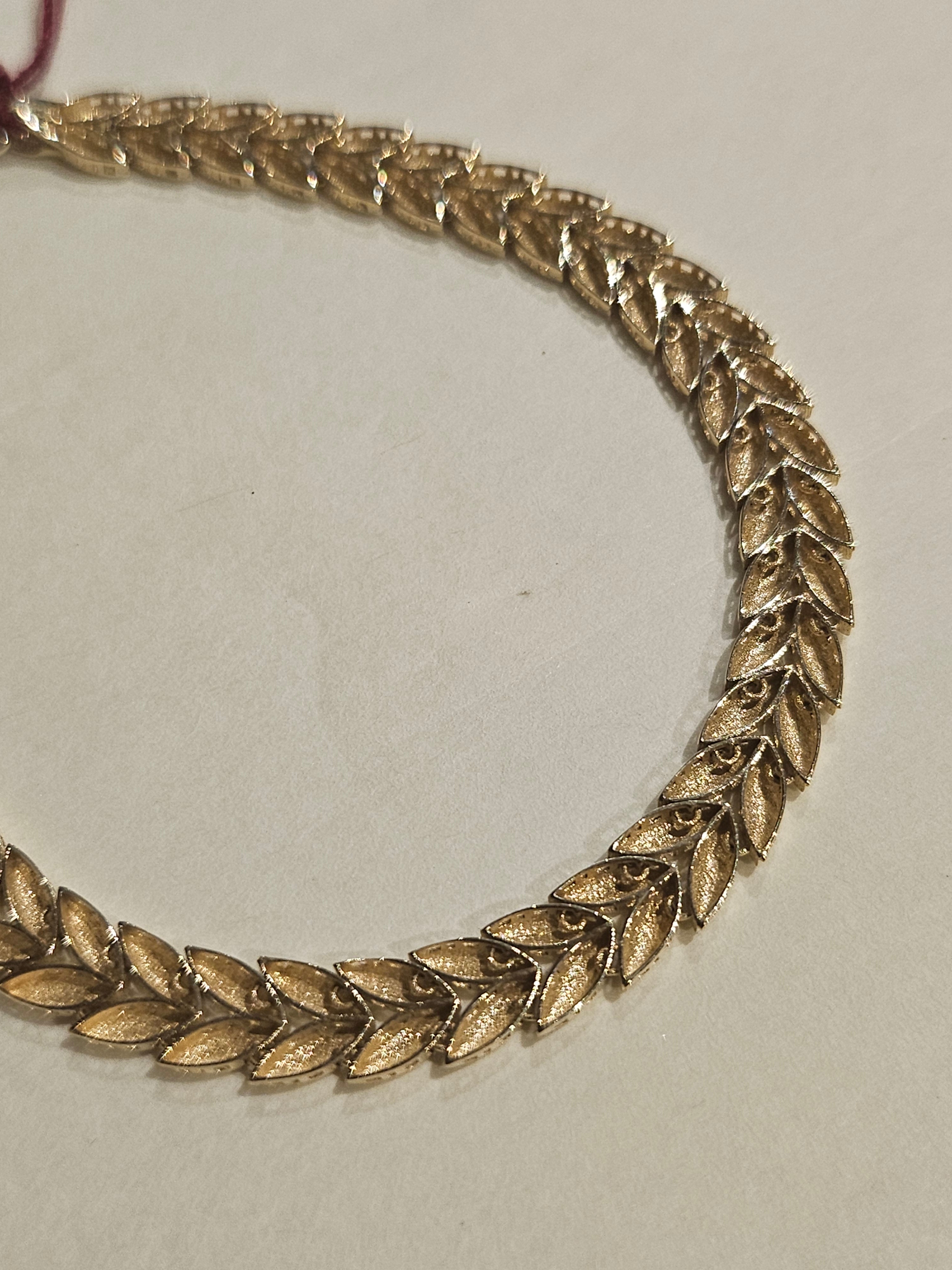 Yellow Gold (10Kt) Fancy Link (Leaf) Bracelet 7.25-inch - 9075 - $1279