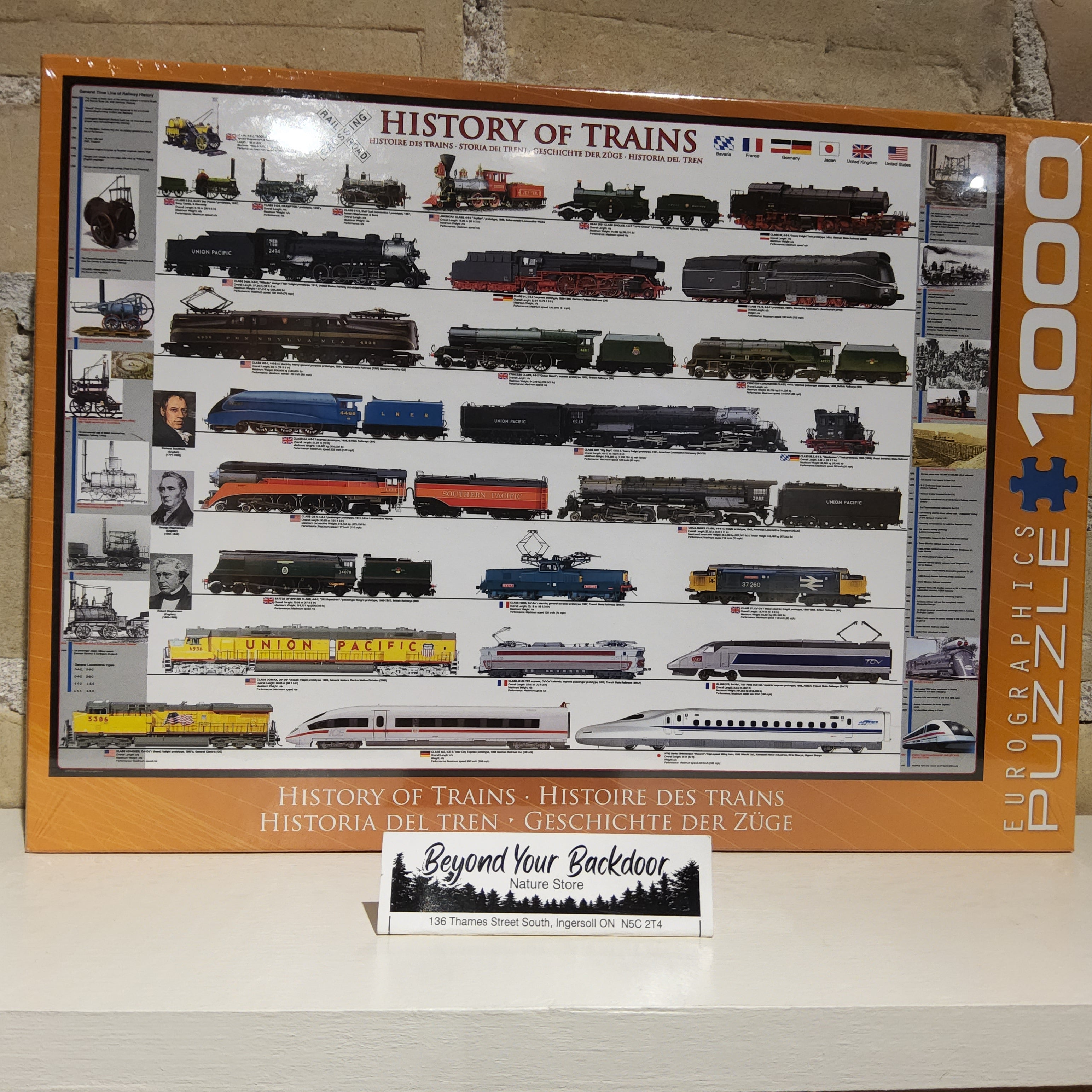 Eurographics Puzzle - History of Trains - 1000 pieces - 6000-0251