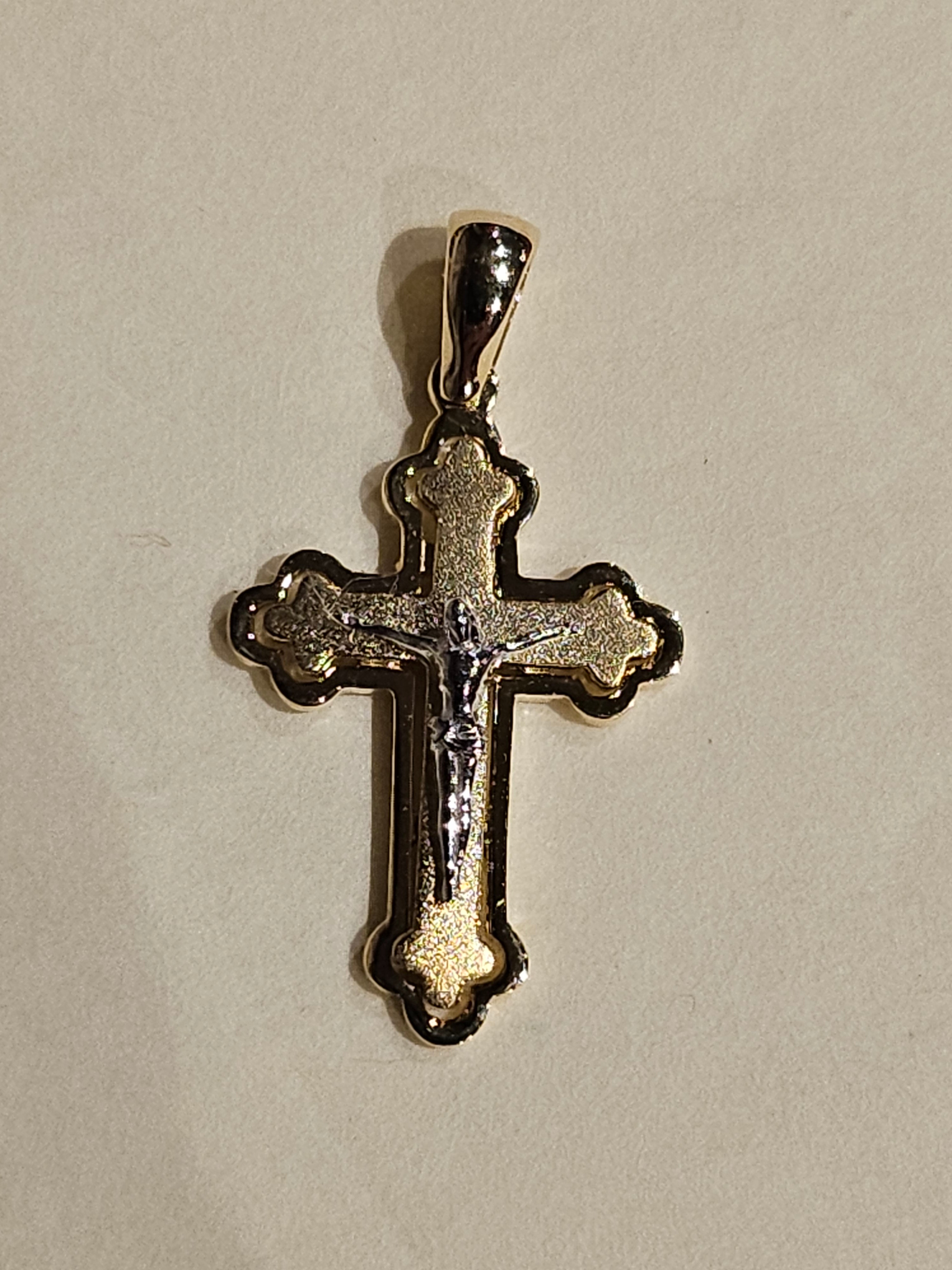 Gold Cross - Crucifix - 2126