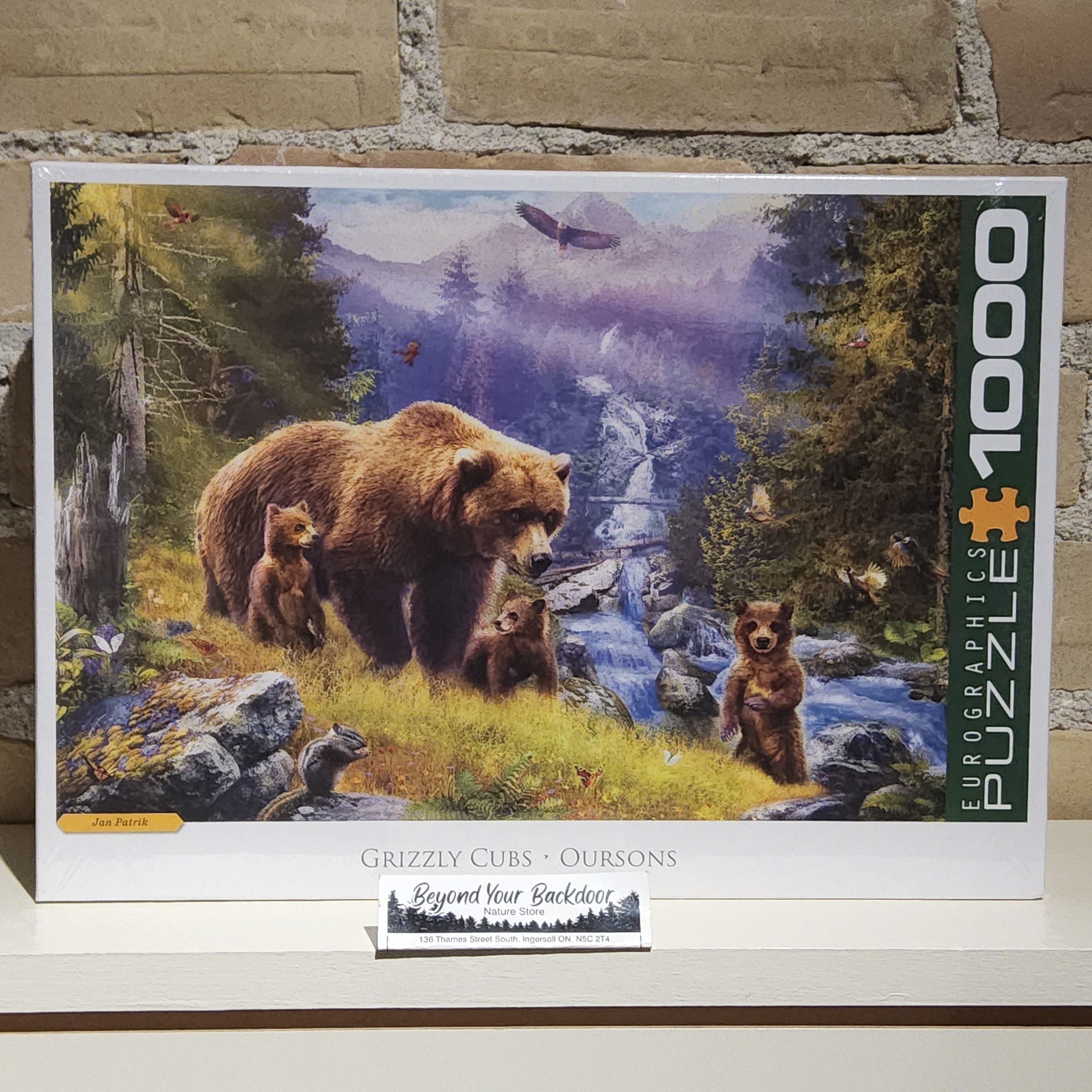 Eurographics Puzzle - Grizzly Cubs - 1000 pieces - 6000-5546