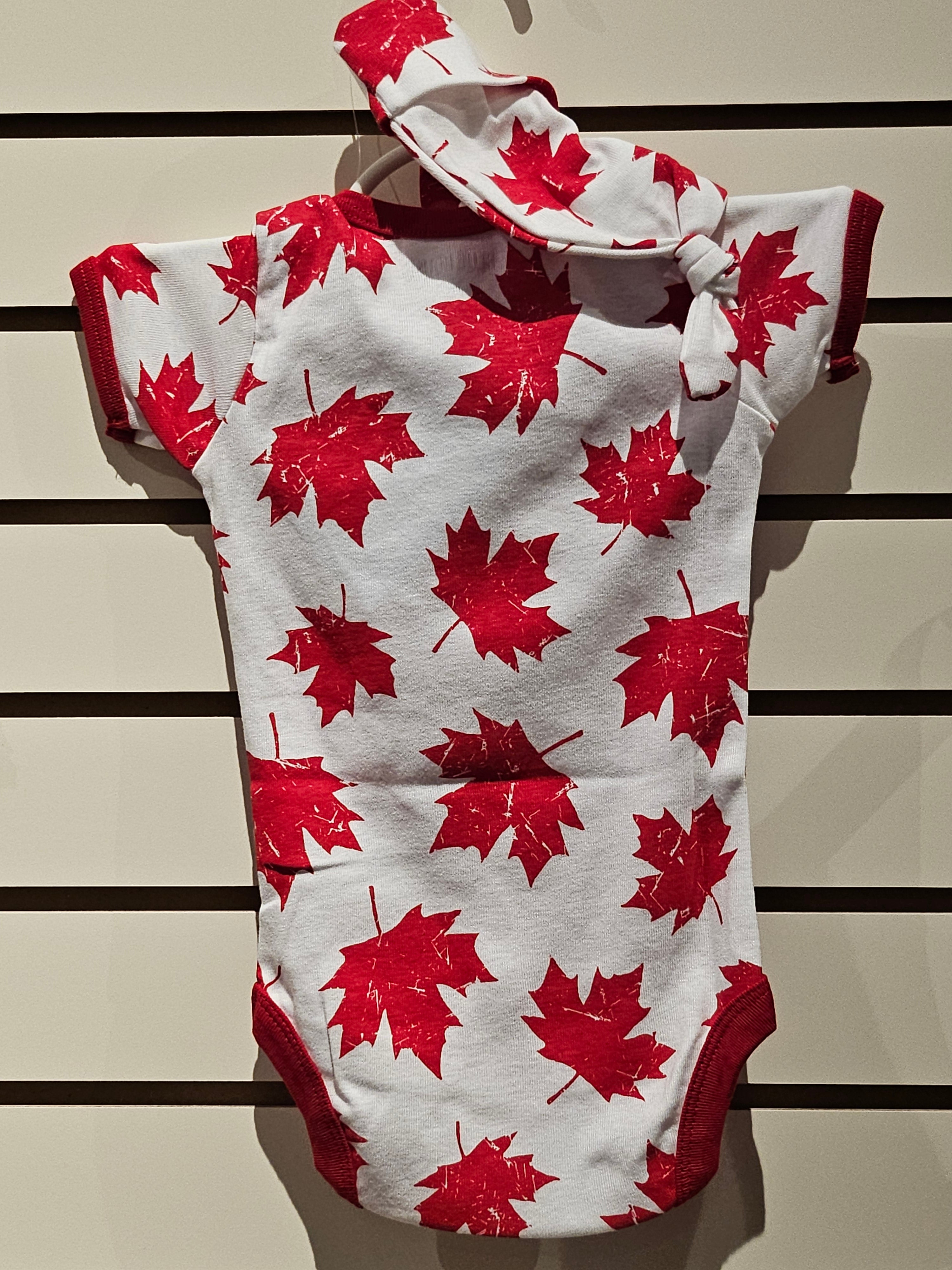 Baby Bodysuit with Hat - Canada