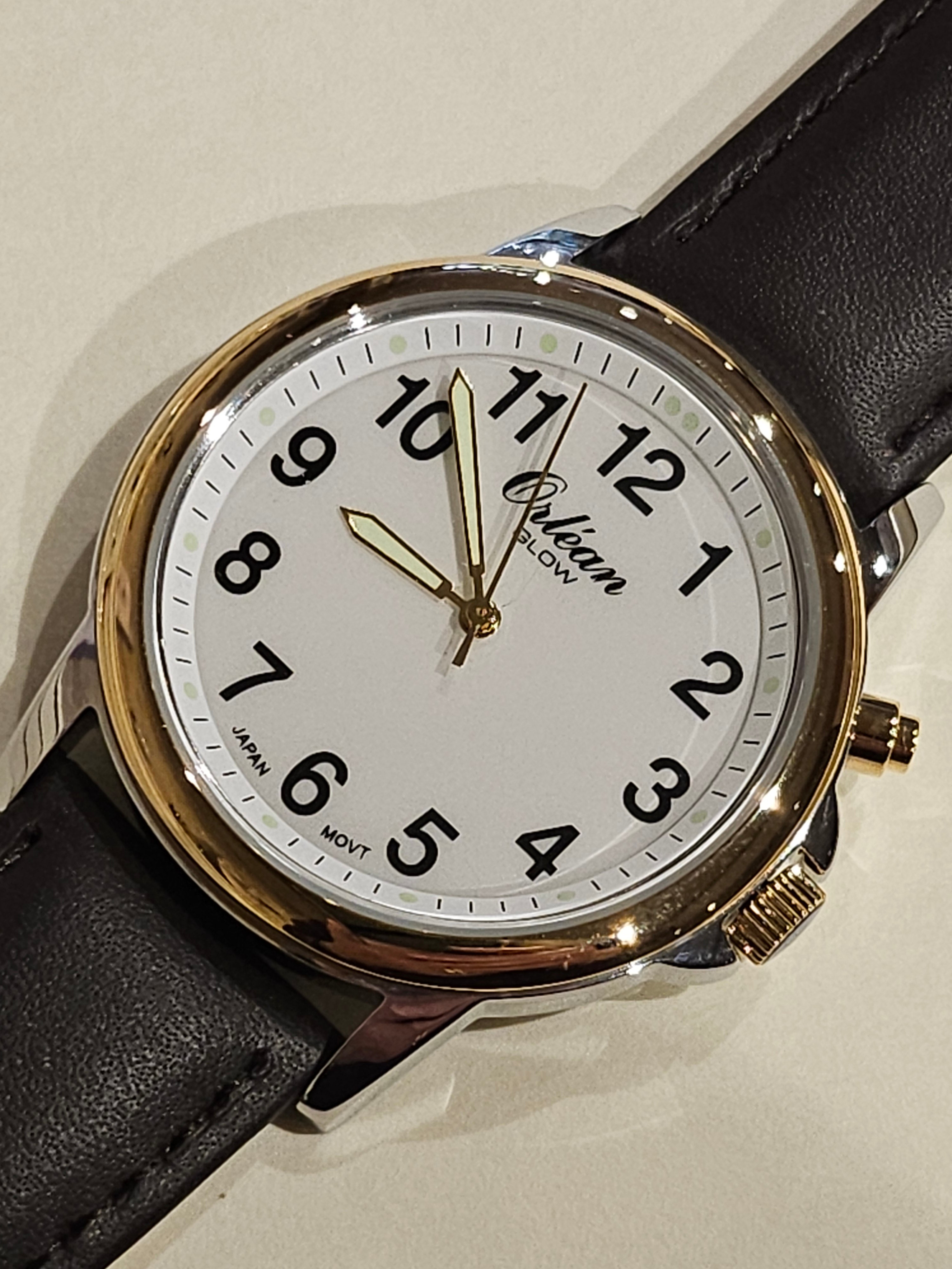 Orlean Watch - GLOW - Leather Band - ME3640-LTR