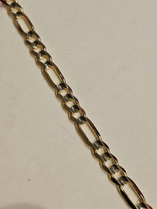 10Kt Yellow Gold Figaro Style Bracelet