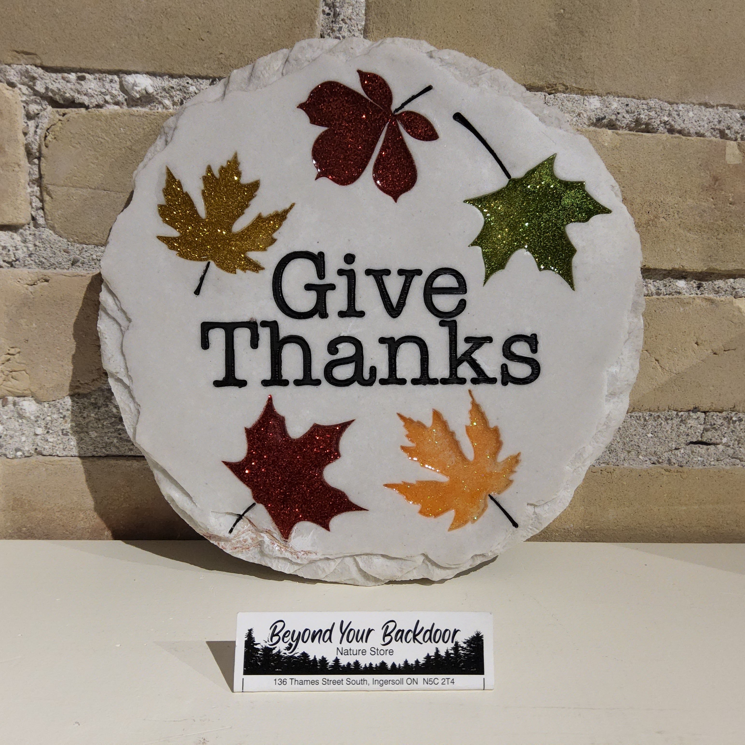 Stepping Stone / Wall Plaque - Give Thanks - 13411