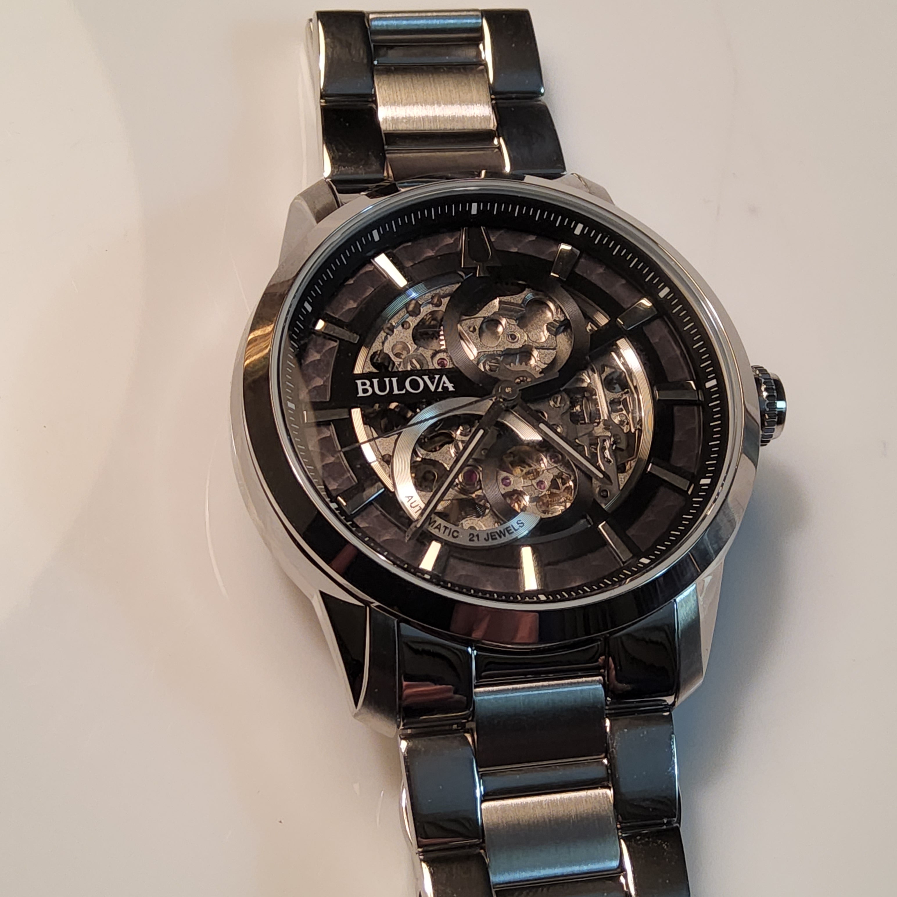 Bulova Automatic Stainless Steel Watch - 96A208 - Sutton