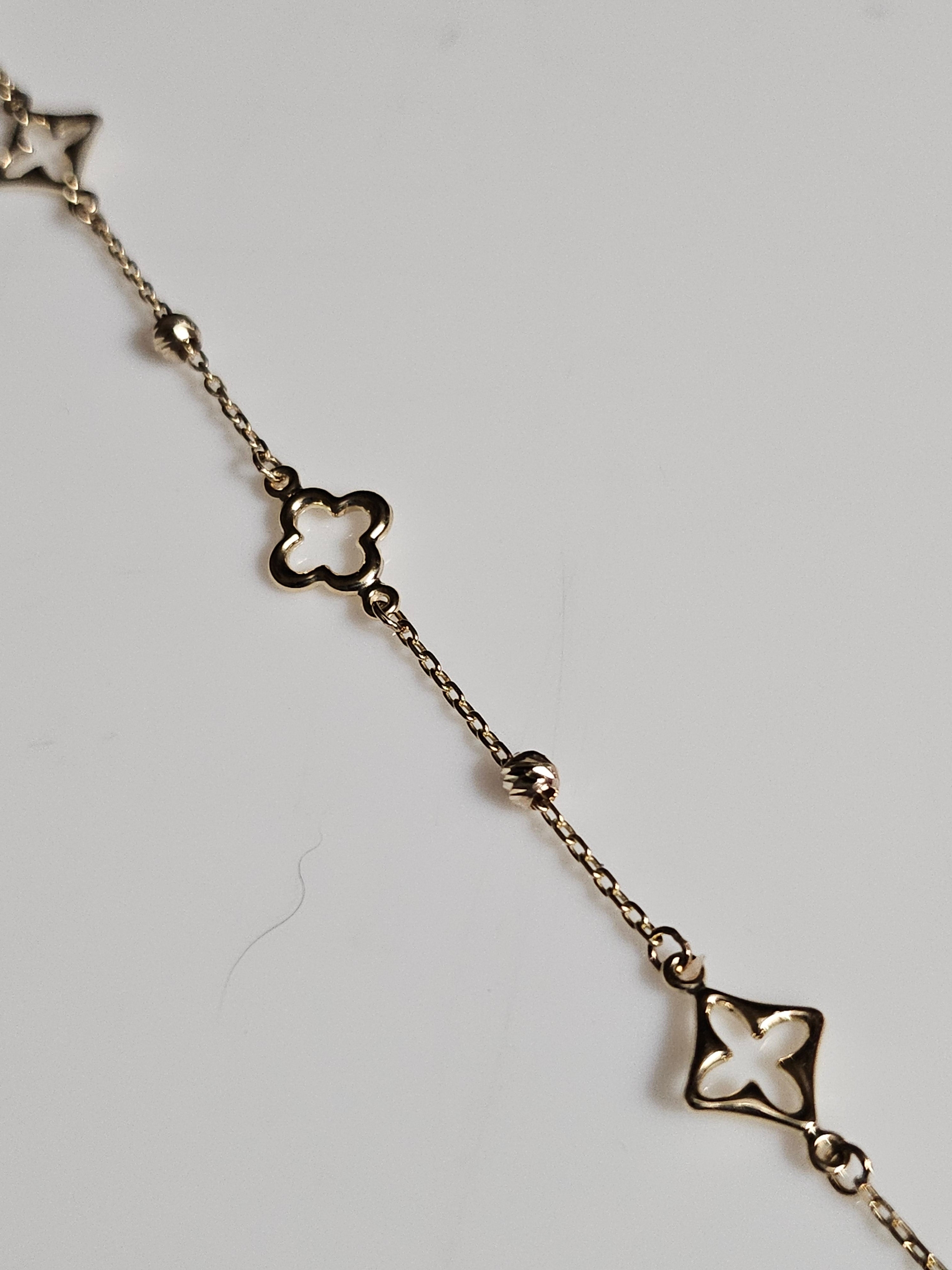 Yellow Gold (10Kt) Fancy Link Bracelet - Extendable 7.0-7.5-inch - 9080 - $338