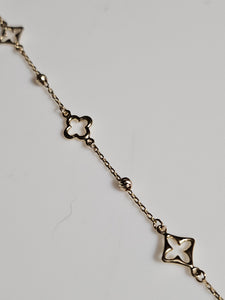 Yellow Gold (10Kt) Fancy Link Bracelet - Extendable 7.0-7.5-inch - 9080 - $338