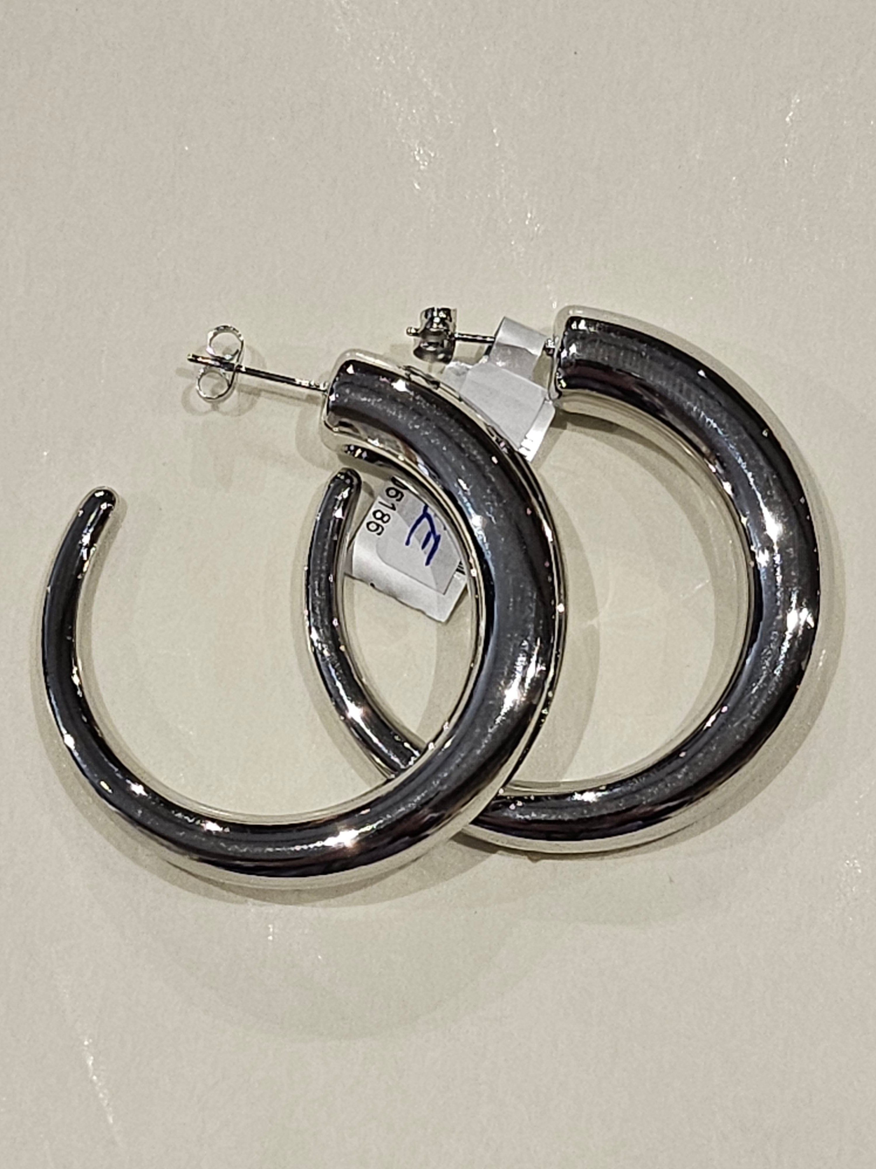 STEELX S/SEarrings - Round Chubby Hoop - 44mm