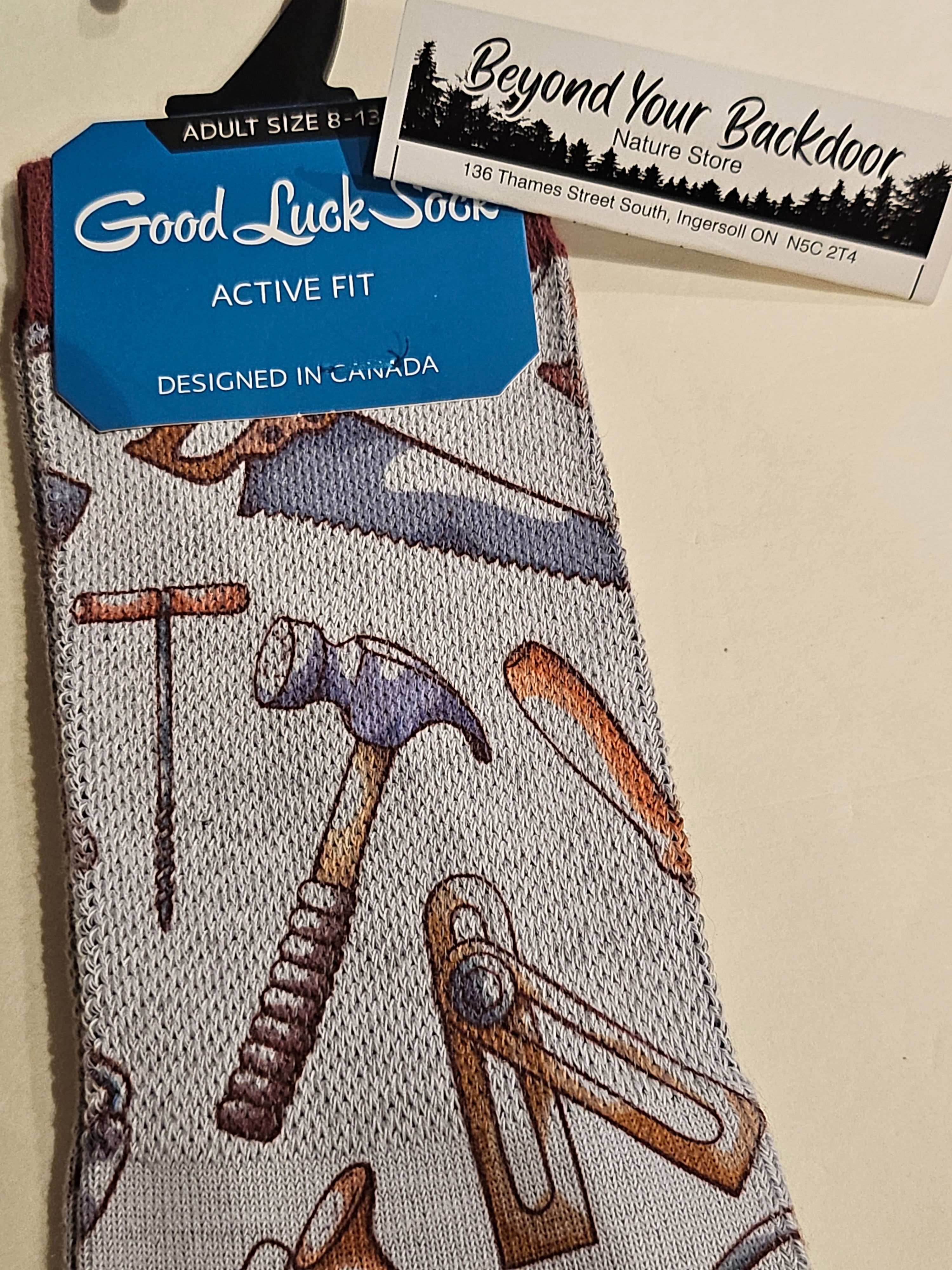 Good Luck Sock - Mens - Active Fit - Fits sizes 8-13 - ASSORTED DESIGNS