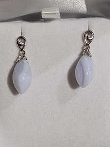 Blue Agate Earrings - EG2593