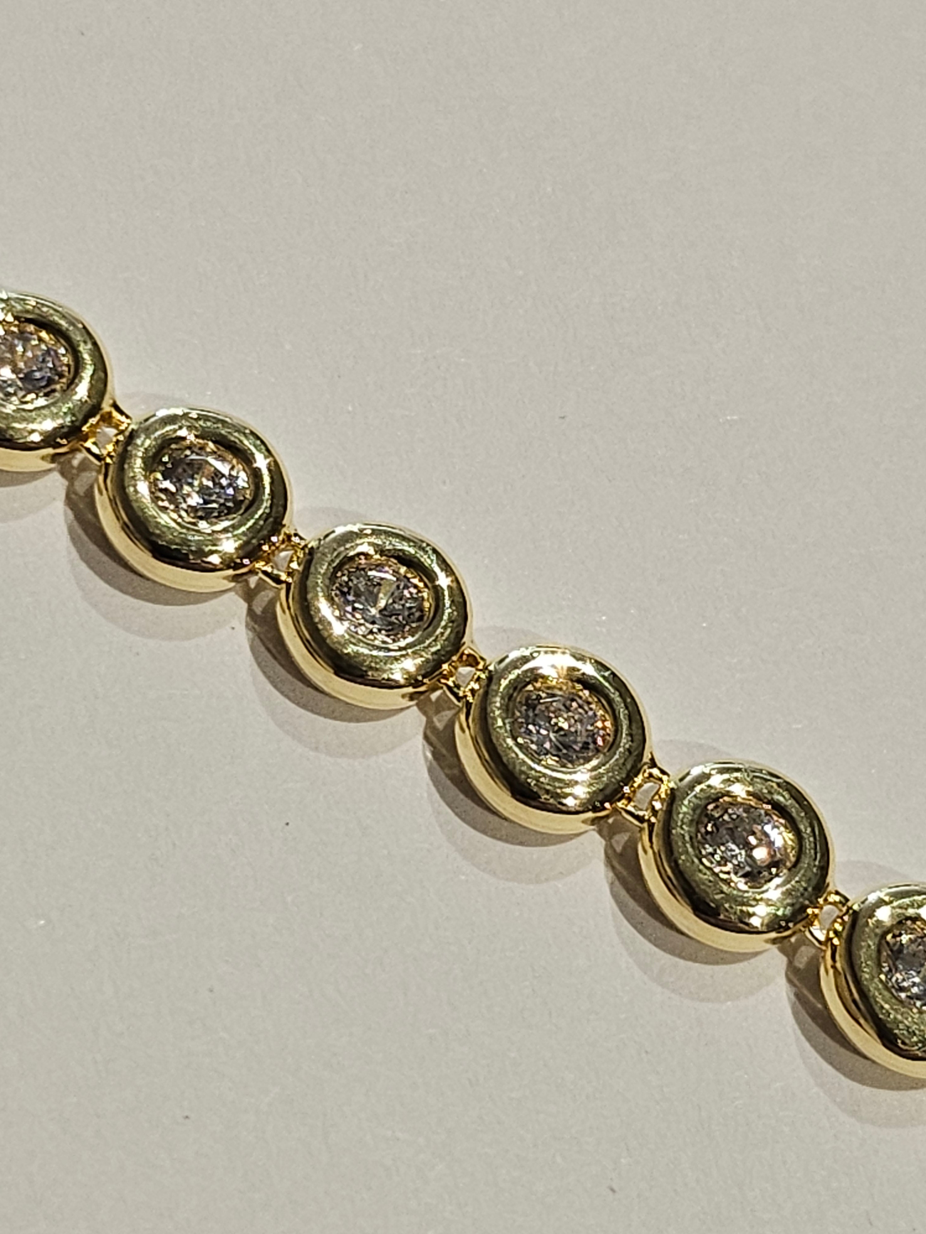Reign S/SBracelet - Gold-plated with Cubic Zirconia x 25 - $330