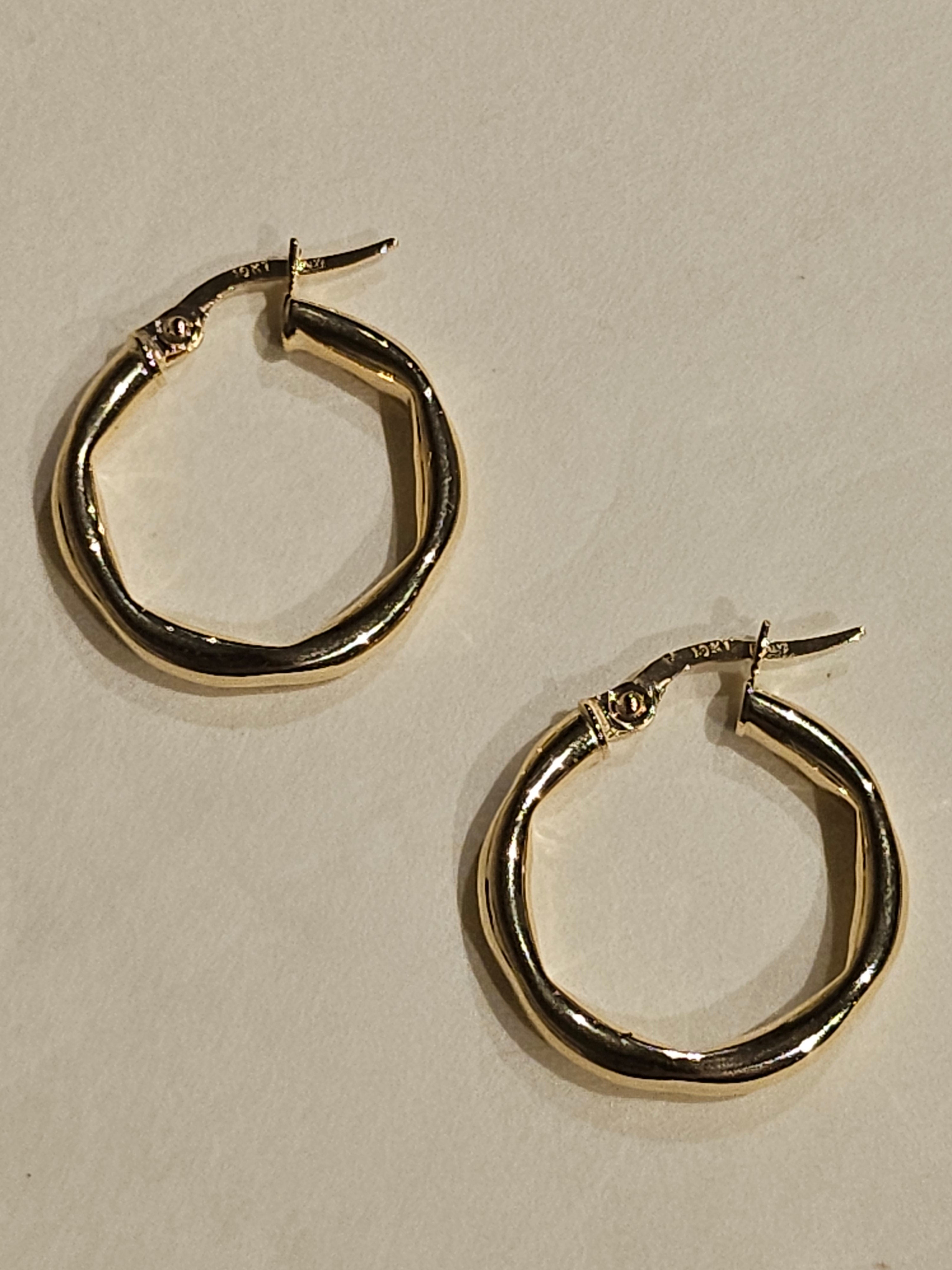 Hoop Earrings - 20mm - Yellow Gold 10Kt - $411