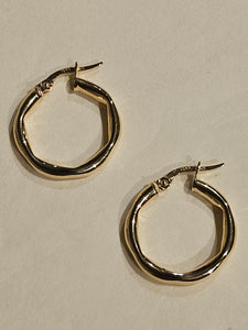 Hoop Earrings - 20mm - Yellow Gold 10Kt - $411