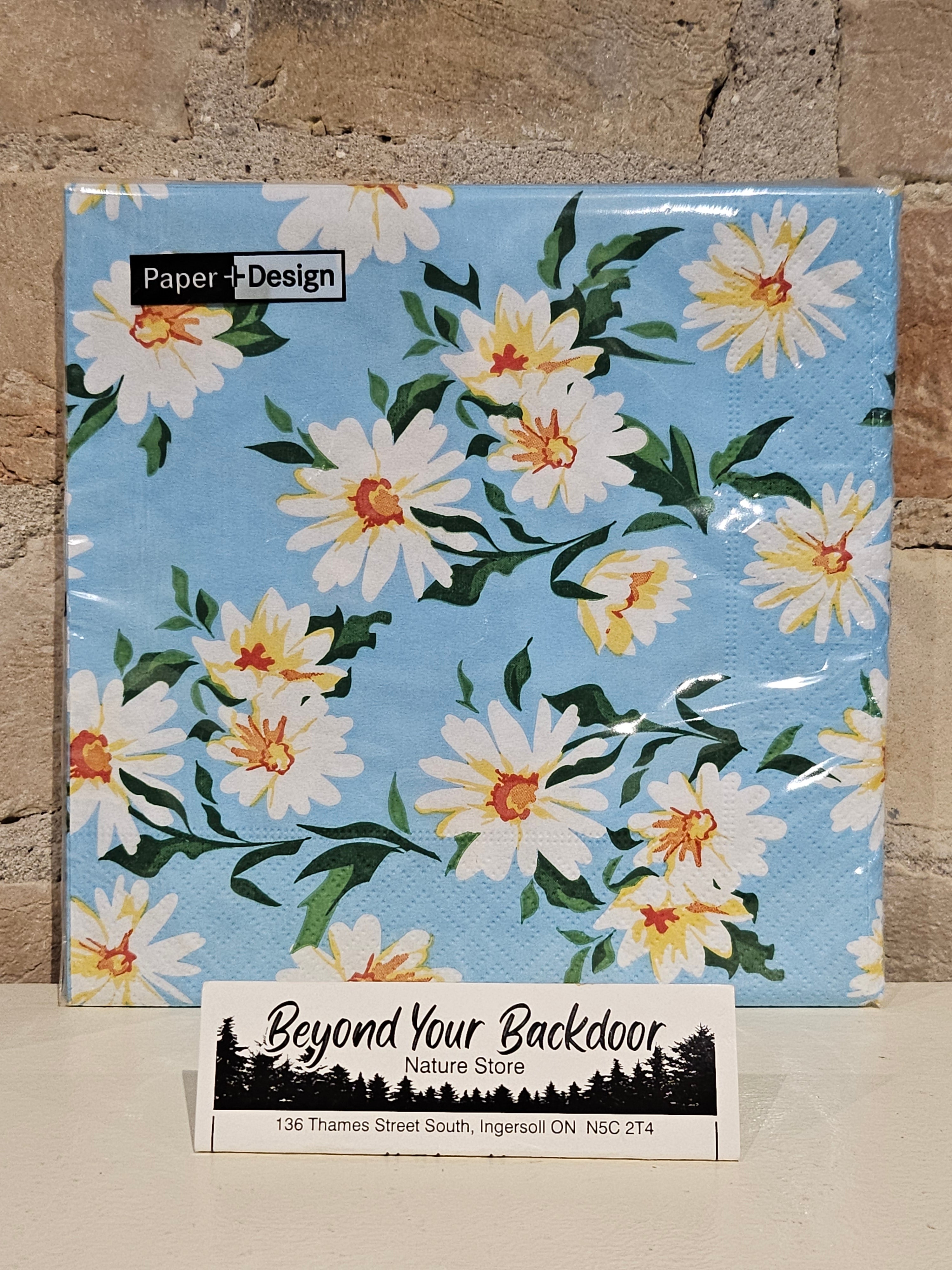 Paper+Design Napkins - 20 X 3-ply Tissue Luncheon Napkins - Daisies - 198236