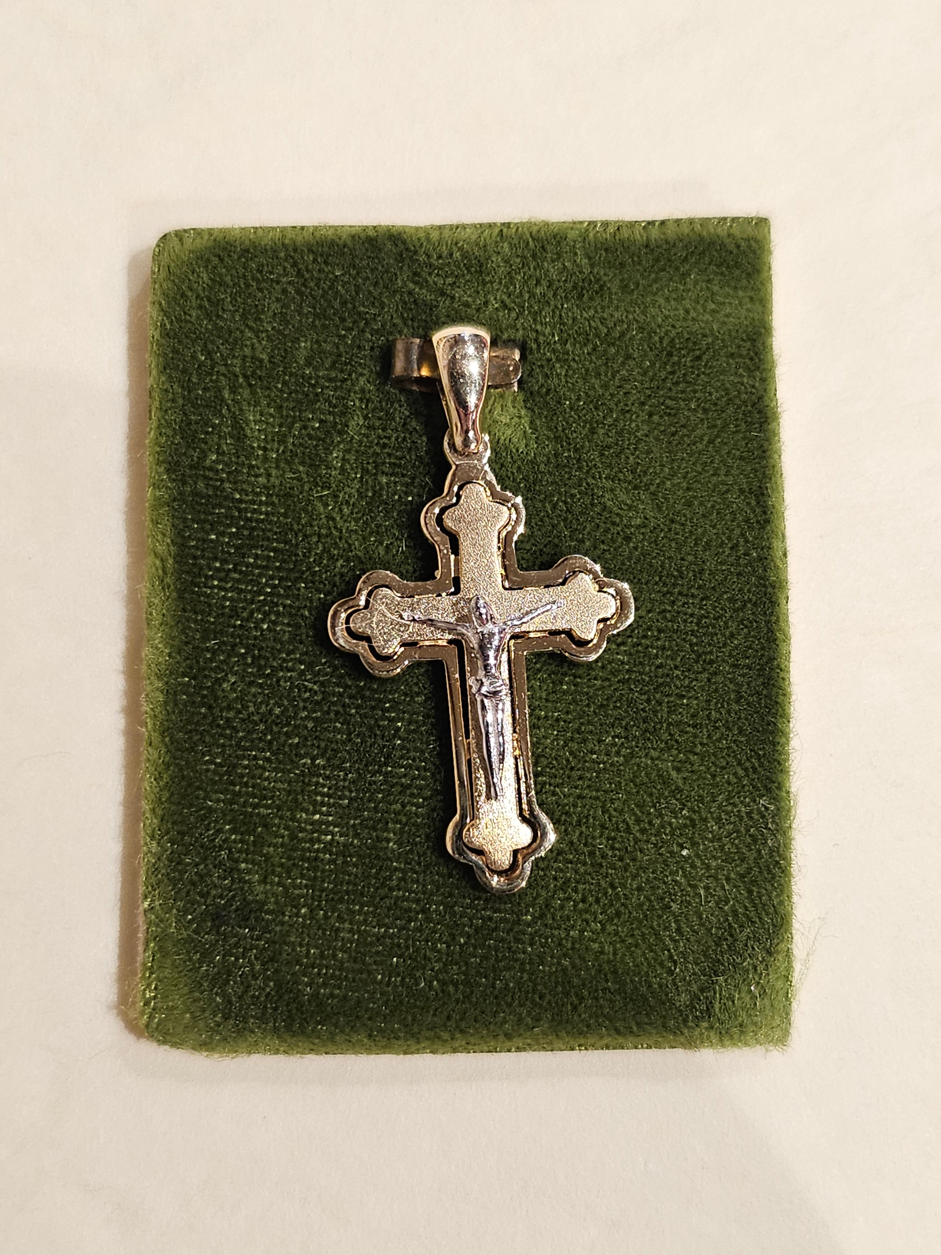 Gold Cross - Crucifix - 2126