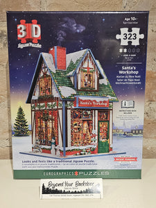 Eurographics Puzzle - 3-D - Santa's Workshop - 323 pieces - 9905-6044