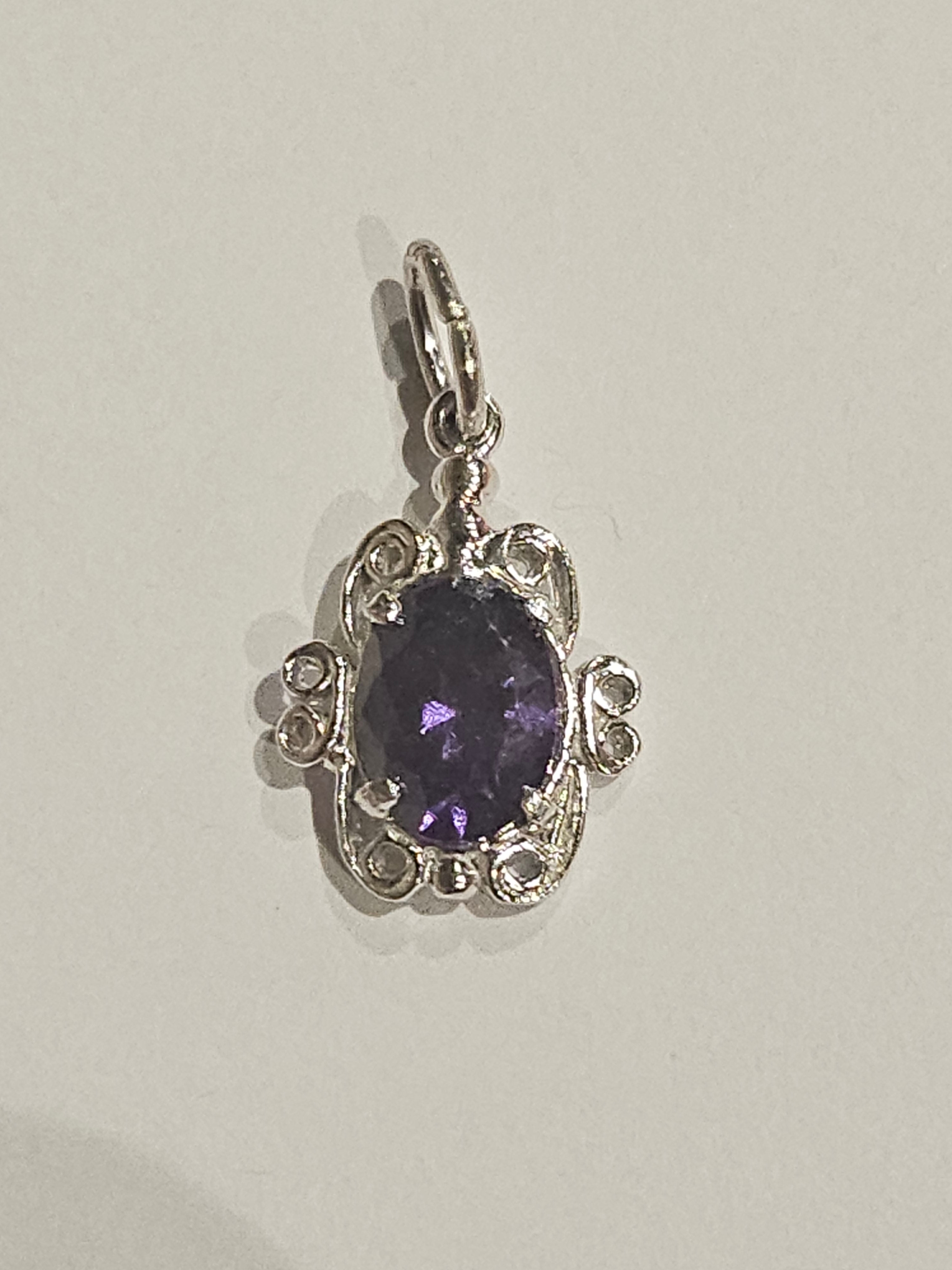 S/SCharm - Purple Stone - 4746