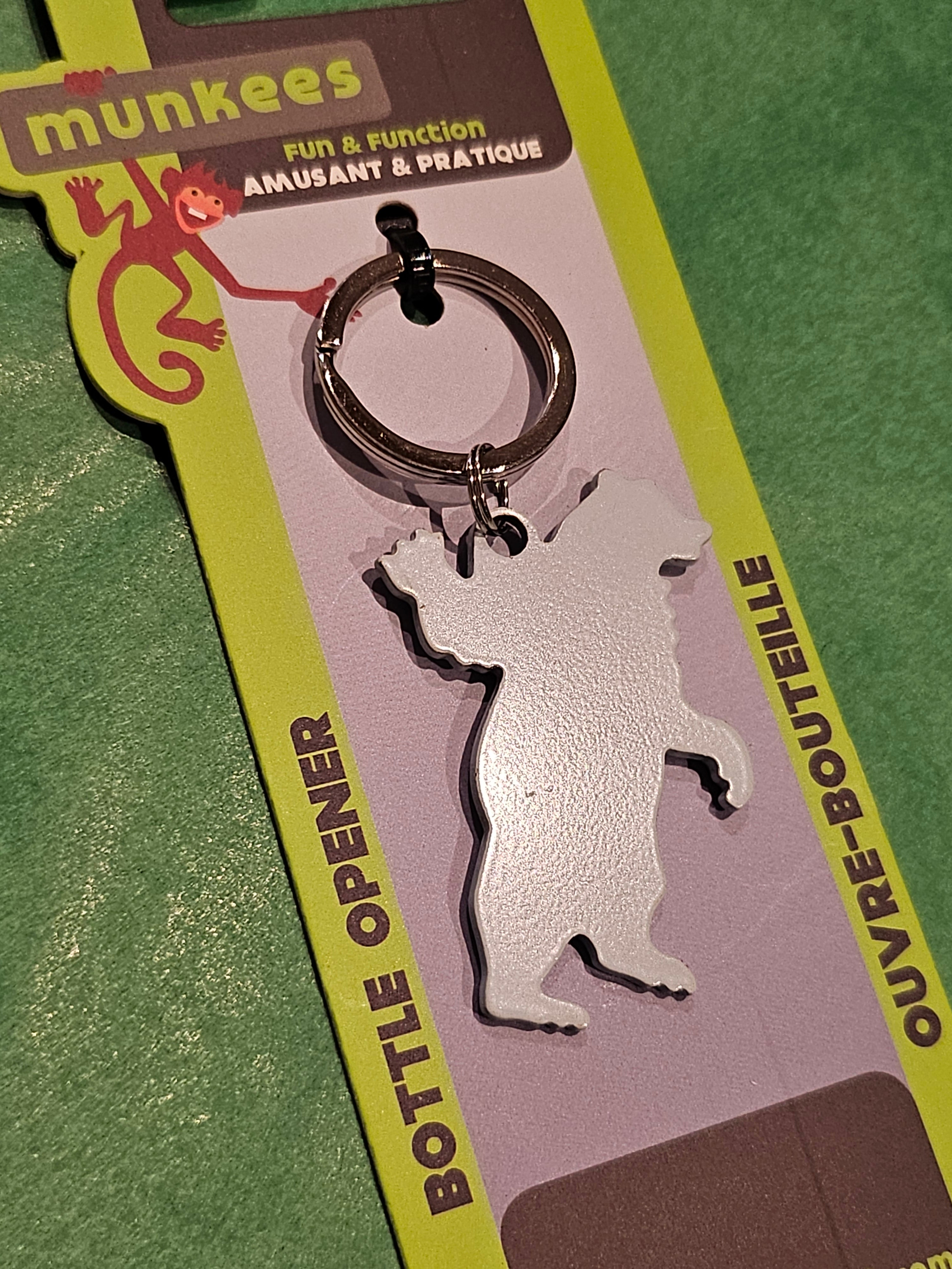 Munkees Bottle Opener on Split Ring - Assorted Designs