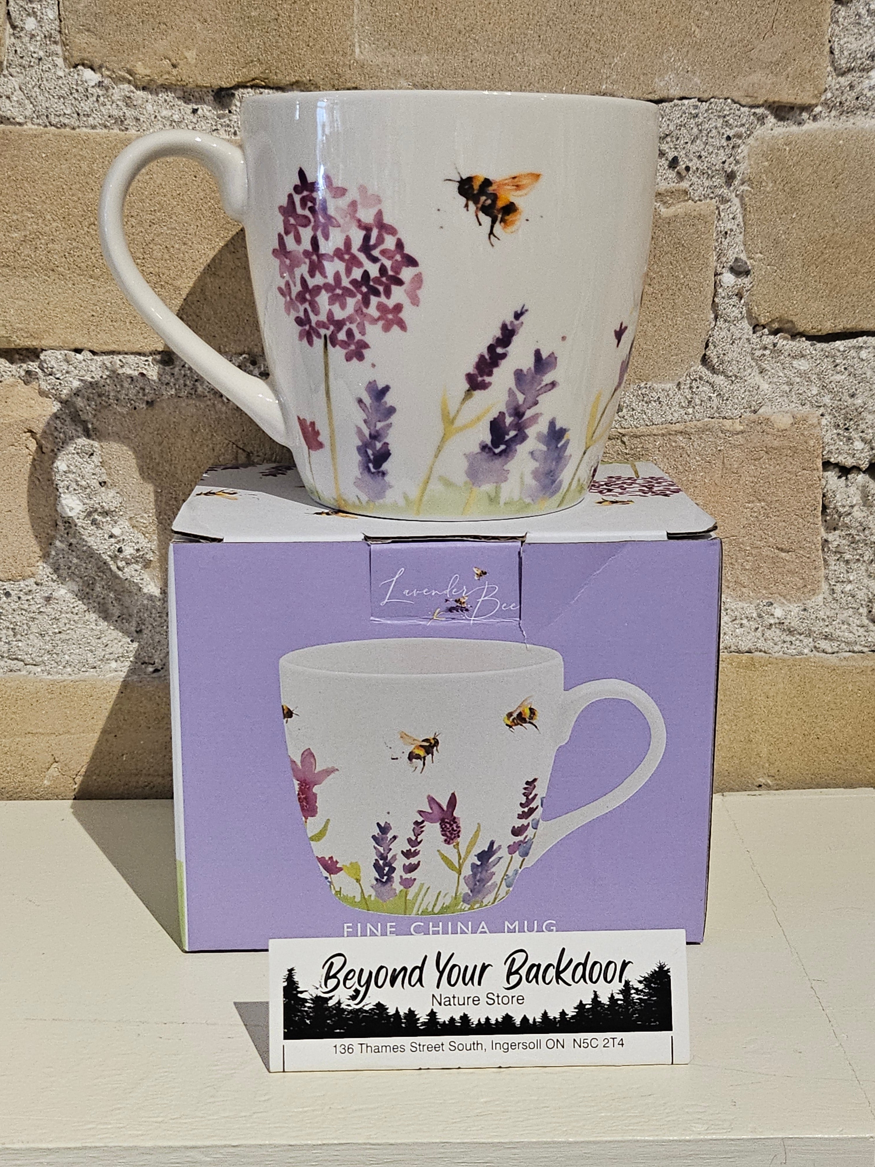Fine China Lavender Bee Breakfast Mug LP95623
