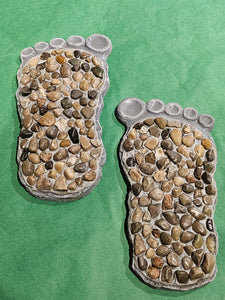 Stepping Stone - Foot Shape - Stone Design - Left and right sold separately
