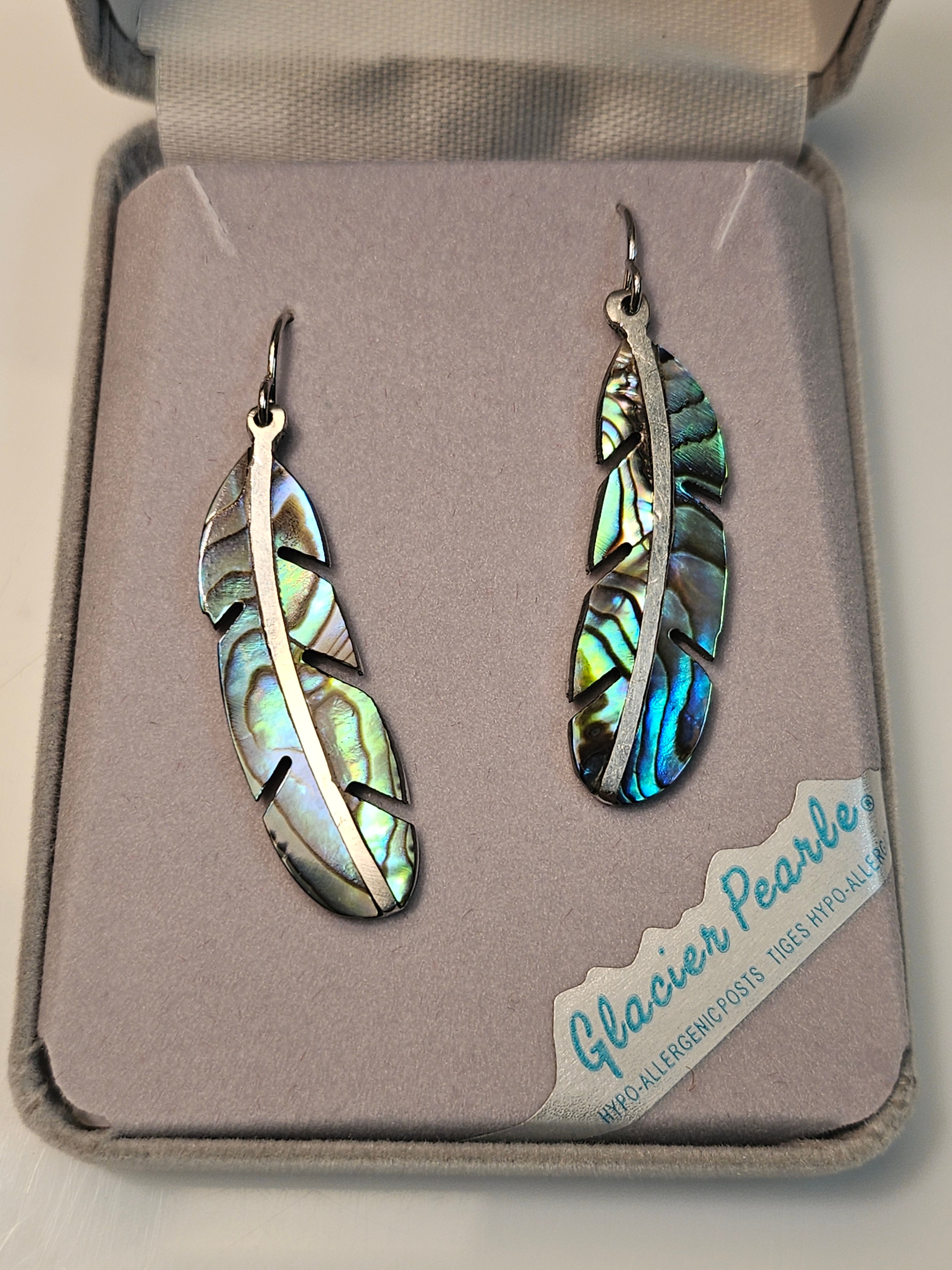 Storrs Earrings - Feathers - Glacier Pearle - 8011063