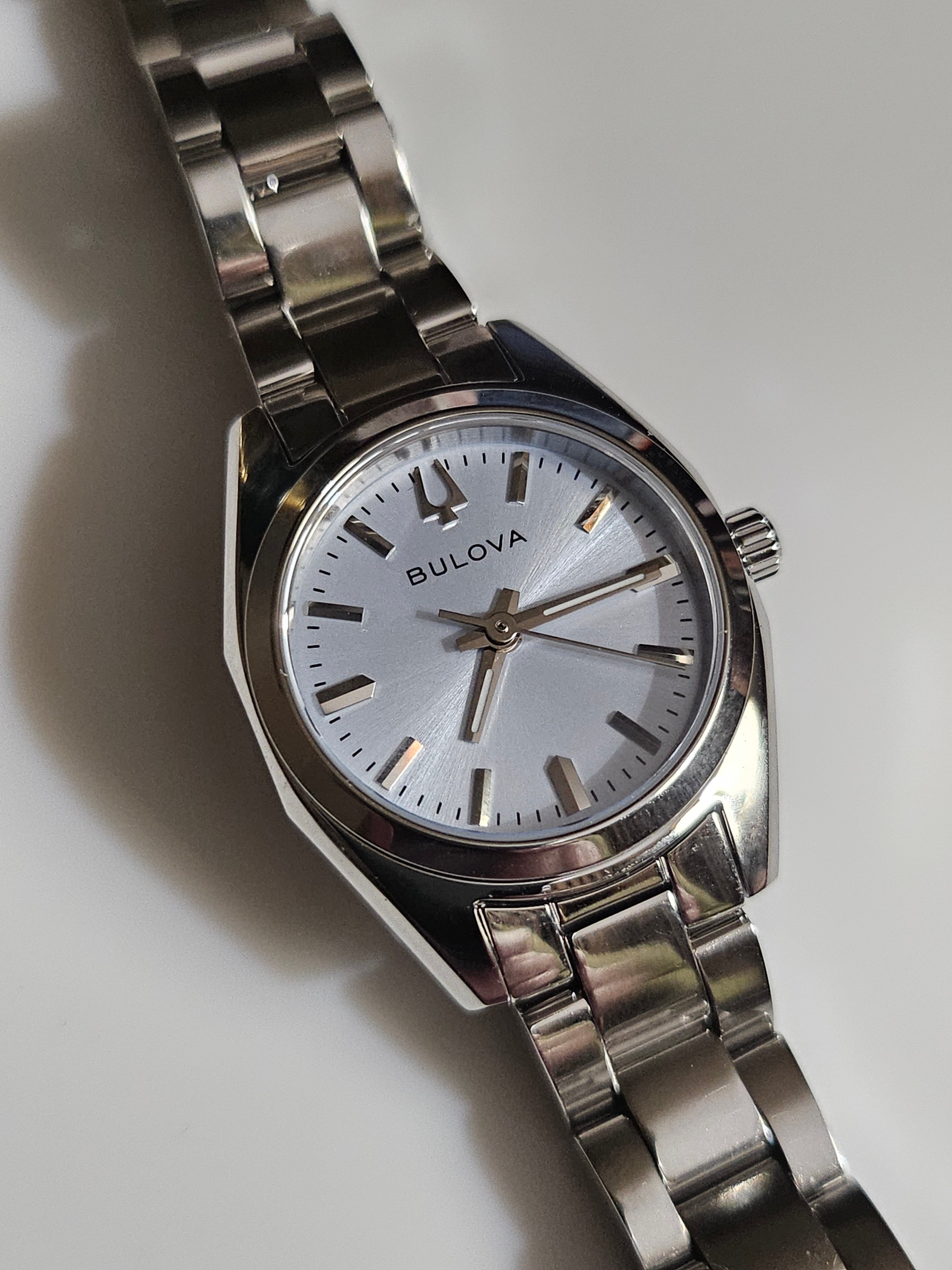 Bulova Stainless Steel Watch with Light Blue Face - 96L345 - Surveyor