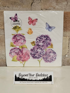 The Leonardo Collection Napkins - 20 X 3-ply Tissue Luncheon Napkins - Butterfly Blossom - LP74205