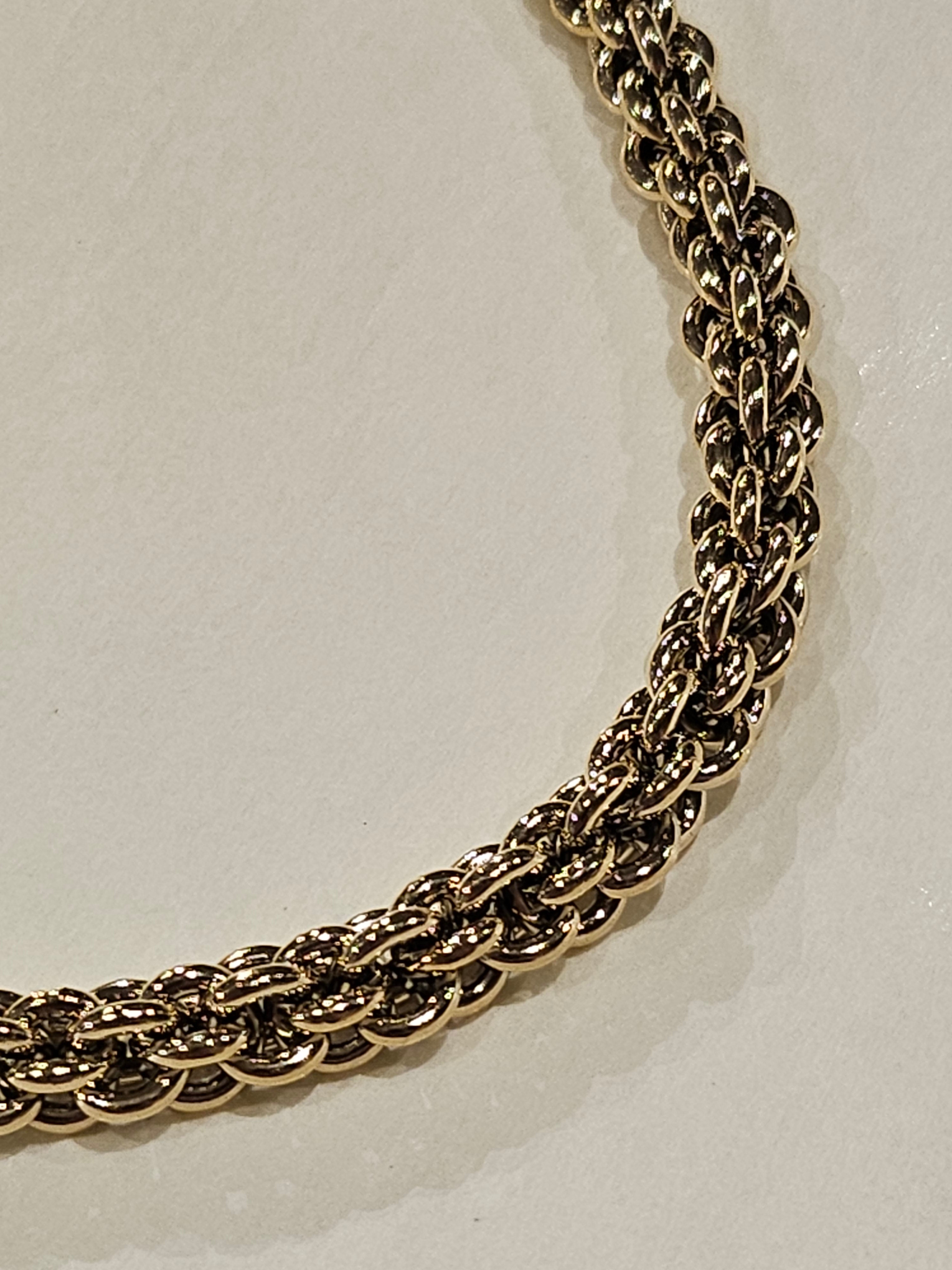 STEELX S/SChain - Gold-plated - 7.5mm Round Multilink - 16" + 2"