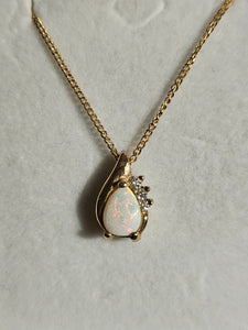 Pear-shape Cut Opal Pendant - P1389/9