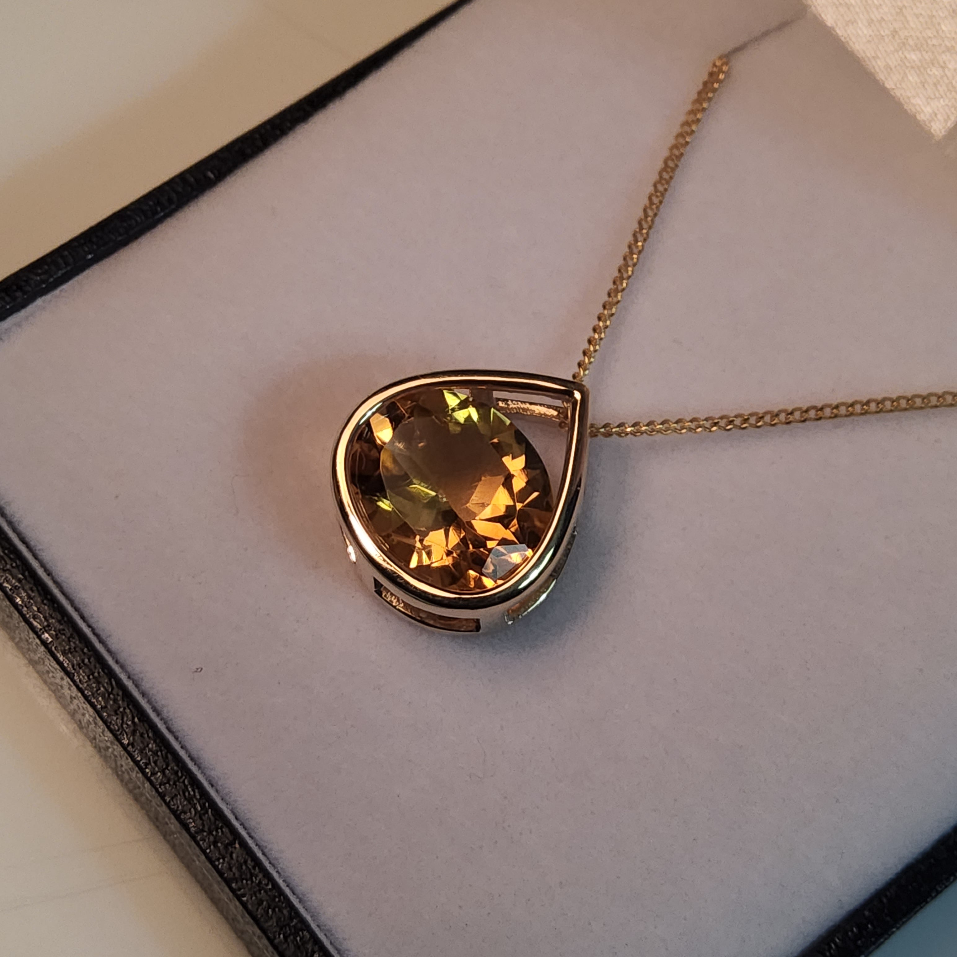 Citrine Pendant - P2038C