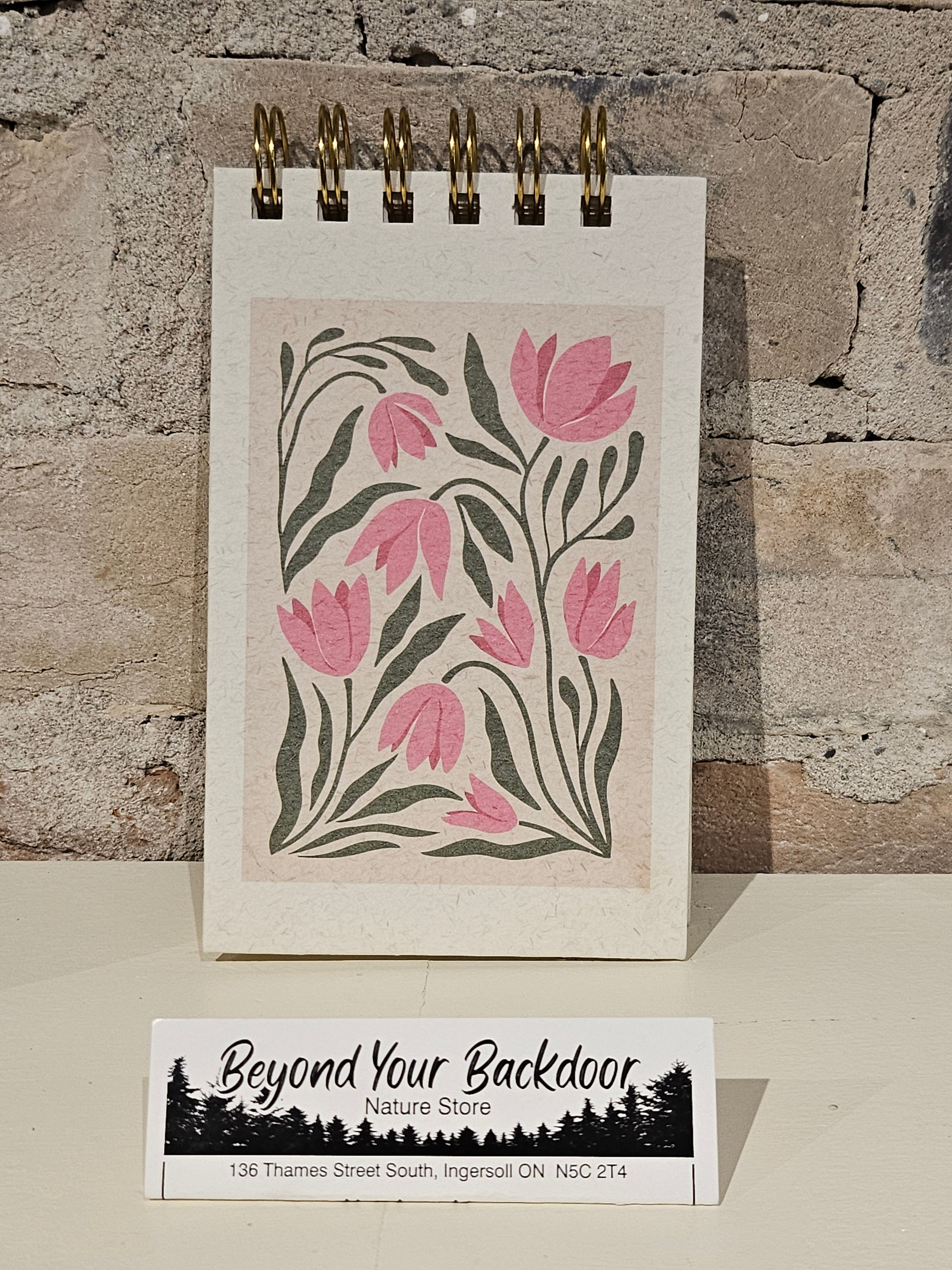 Lady Jayne Spiral Note Pad & Pen - Pink Floral - LJ83293