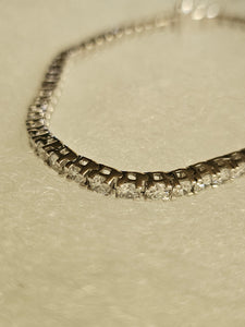Gold Tennis Bracelet 10Kt - 7 inch (Lab Grown Diamonds)