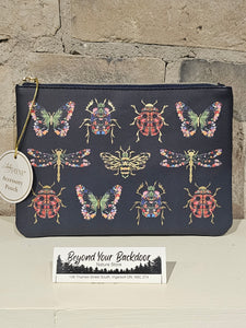 Lady Jayne Accessory Pouch - Floral Insect Design - LJ12964