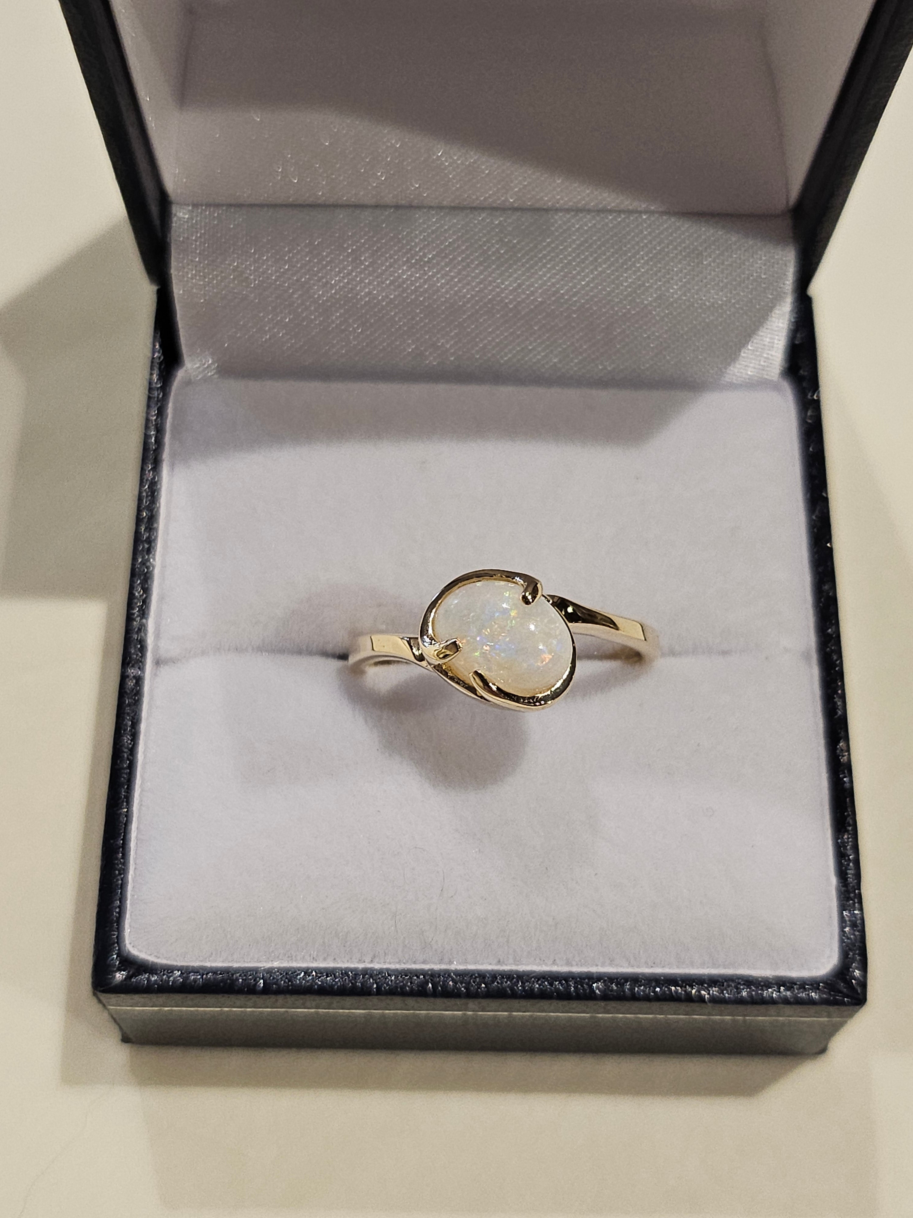 Cabochon Cut Opal Ring - $805