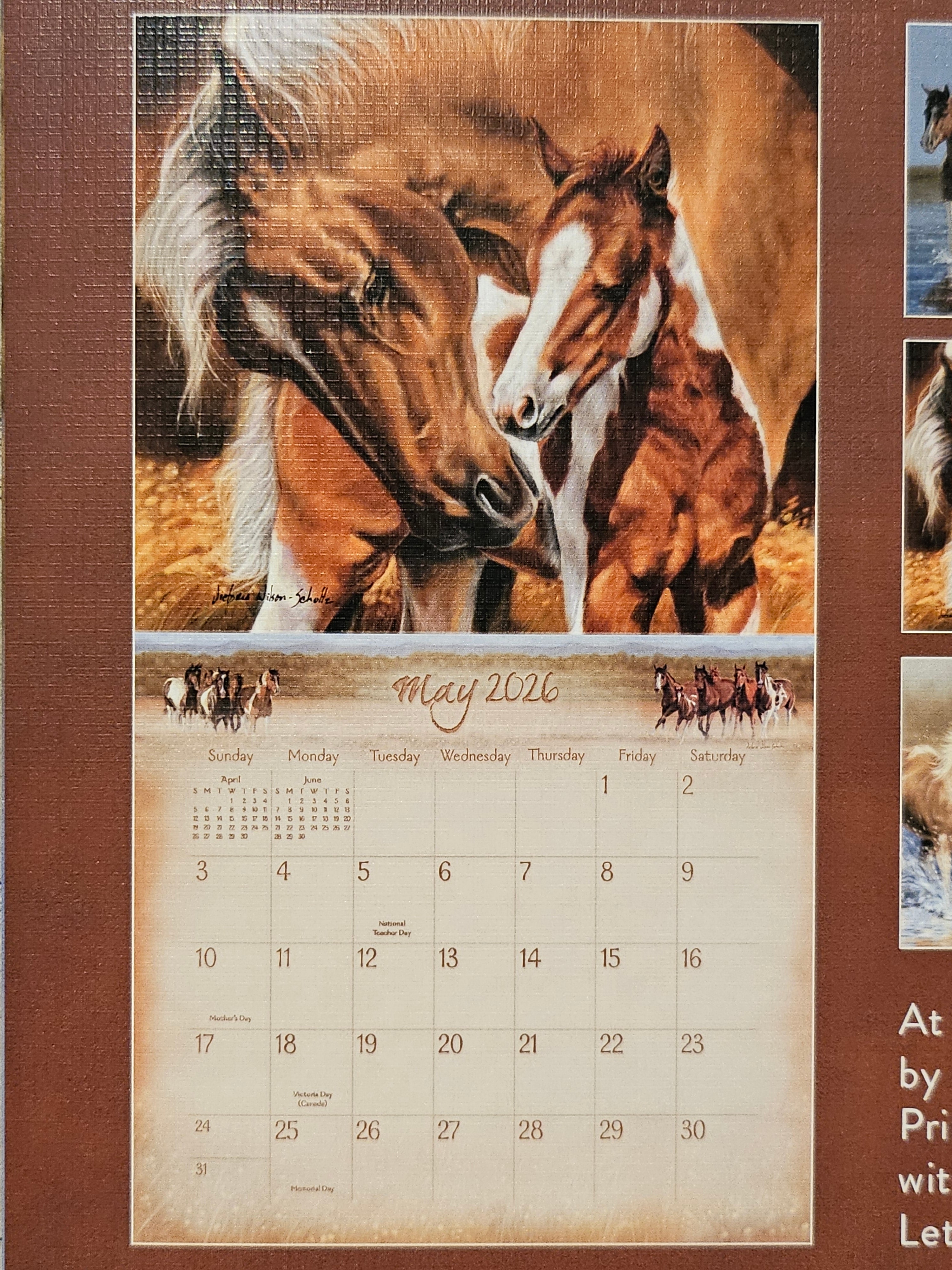 2026 - The Legacy Horses Calendar - by Victoria Wilson-Schultz - WCA104434