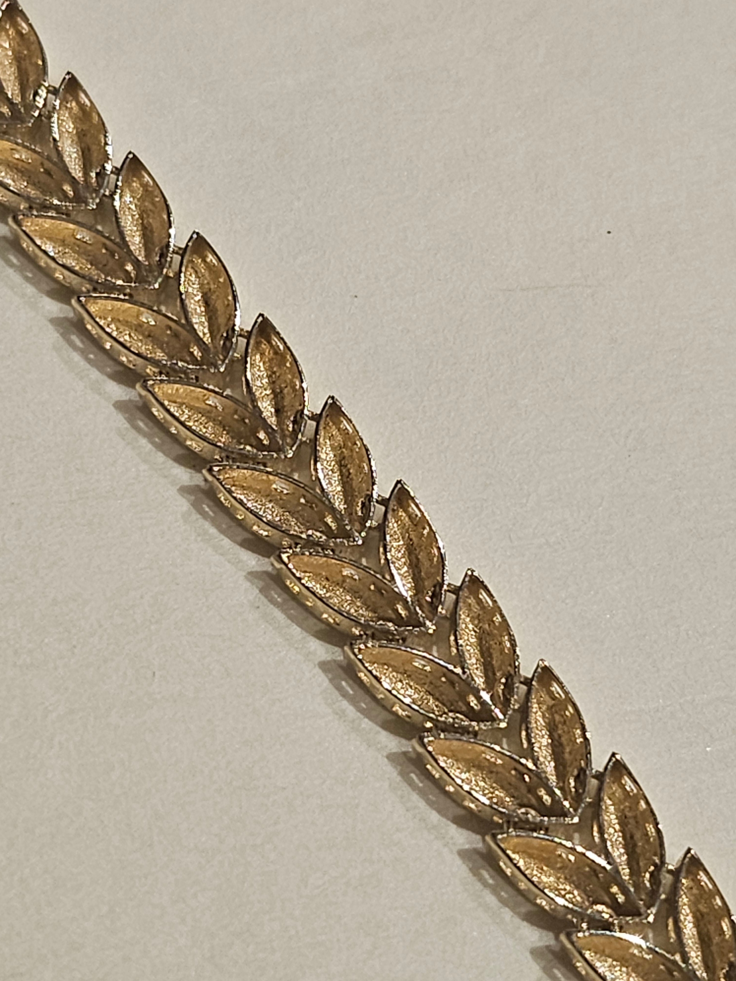 Yellow Gold (10Kt) Fancy Link (Leaf) Bracelet 7.25-inch - 9075 - $1279