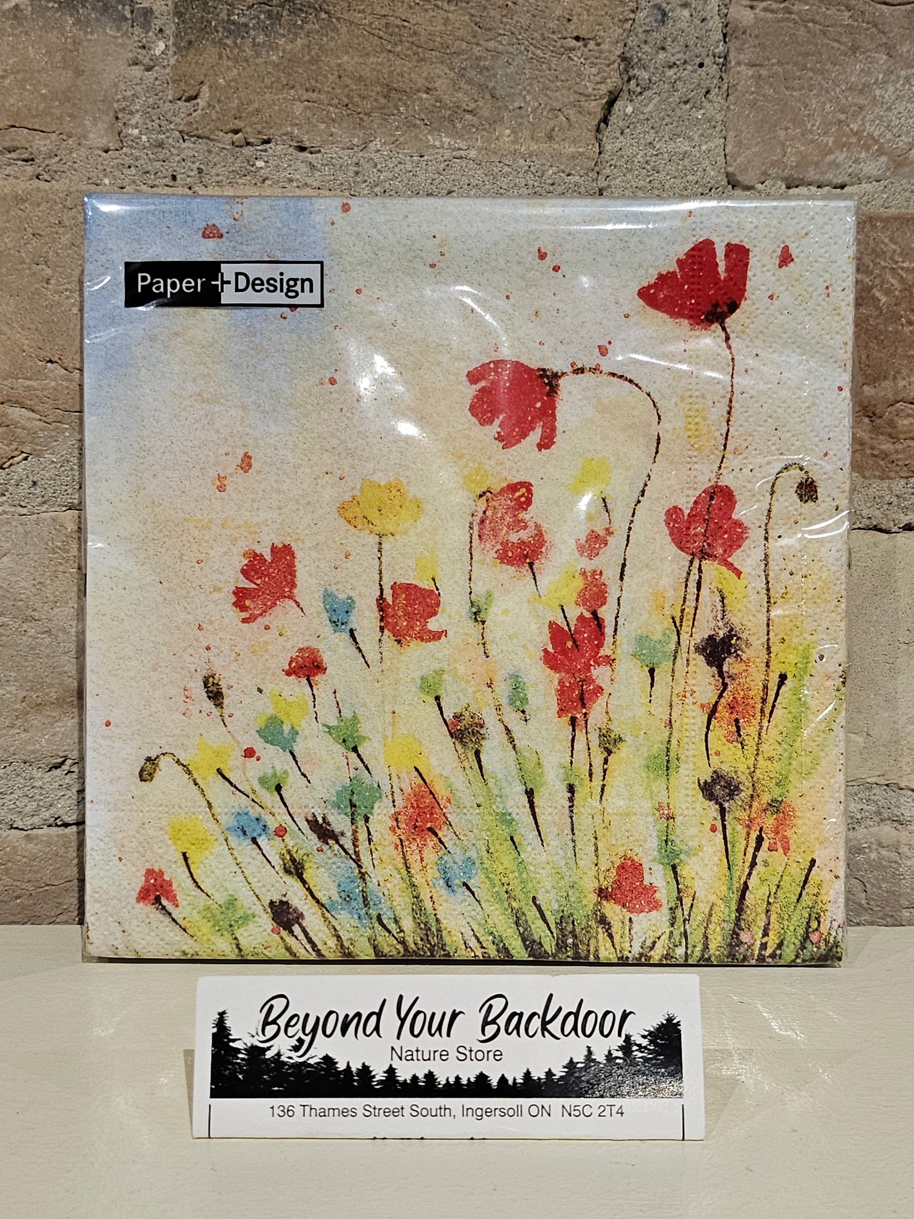 Paper+Design Napkins - 20 X 3-ply Tissue Luncheon Napkins - Flourish Aurora - 201812