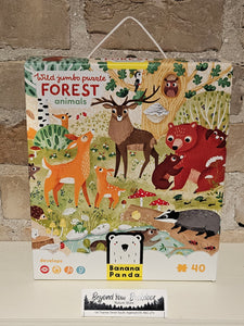 Banana Panda - Forest Animals -  - 3+ - Wild Jumbo Puzzle - 400 pieces - 49260