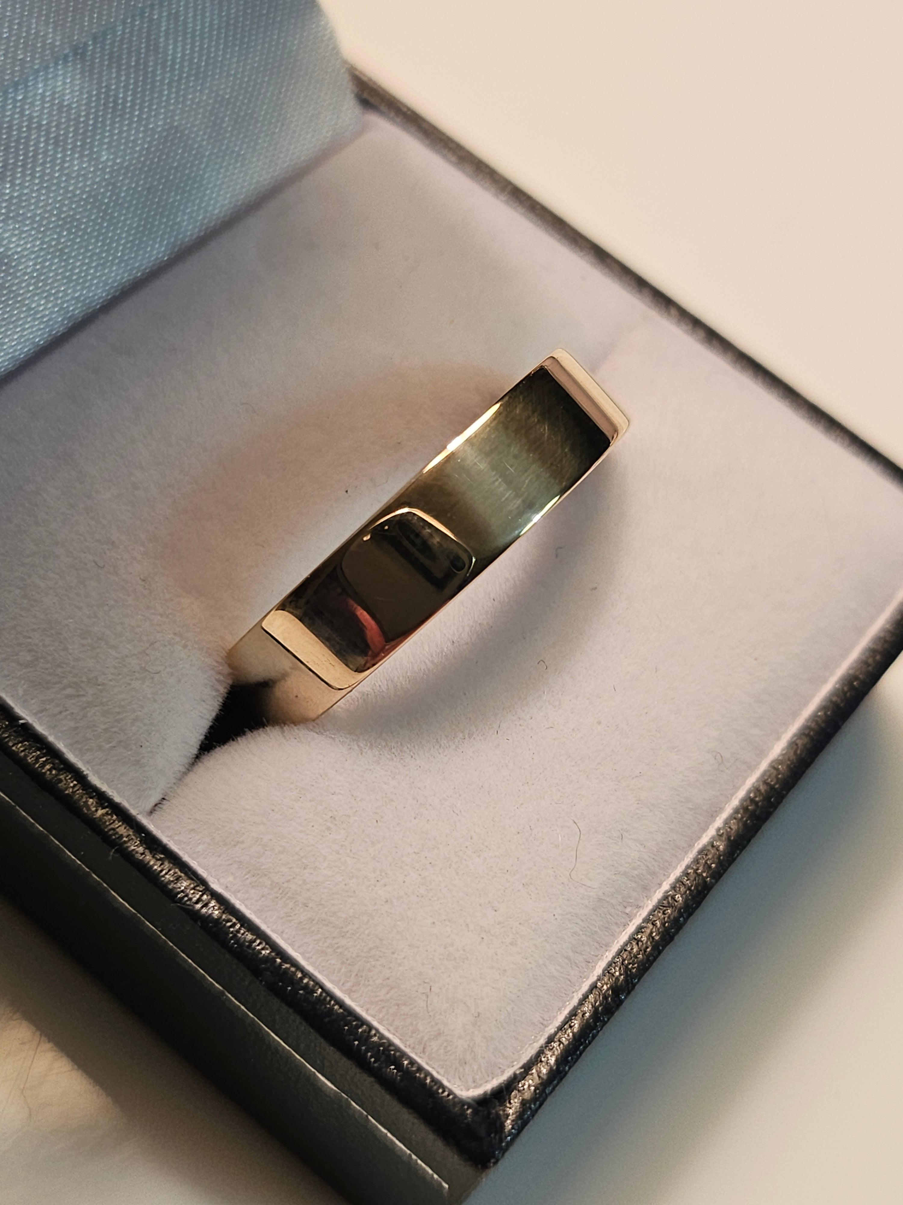 Gold Wedding Band - Men's 5T00RM - $1815