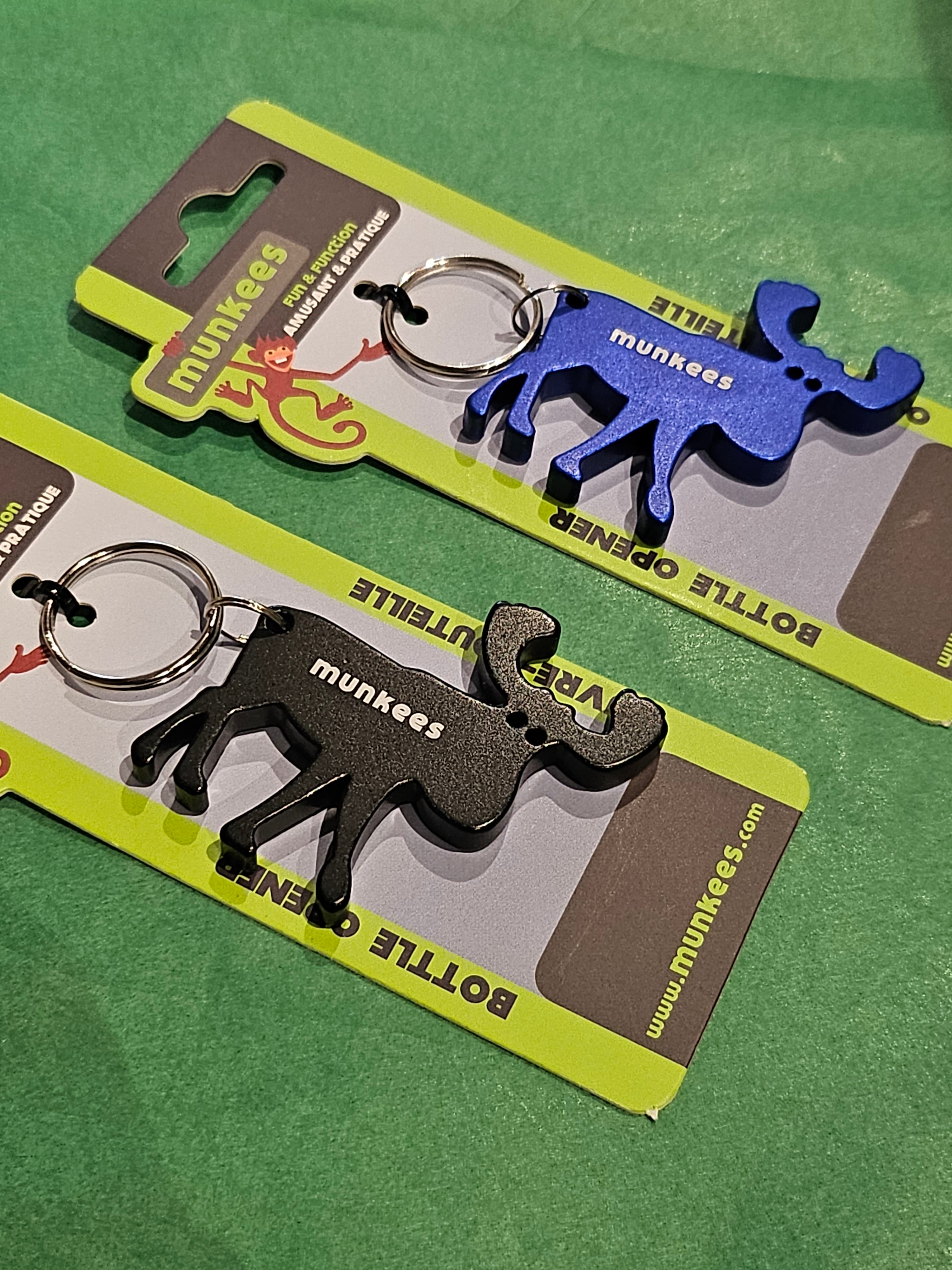 Munkees Bottle Opener on Split Ring - Assorted Designs