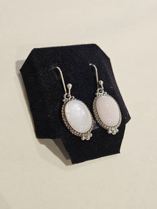 S/SEarrings - Shepherd hook style - Moonstone - 7208