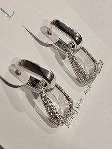 ELLE S/SEarrings - Drop Hoop with cubic zirconia - Citadel - $229