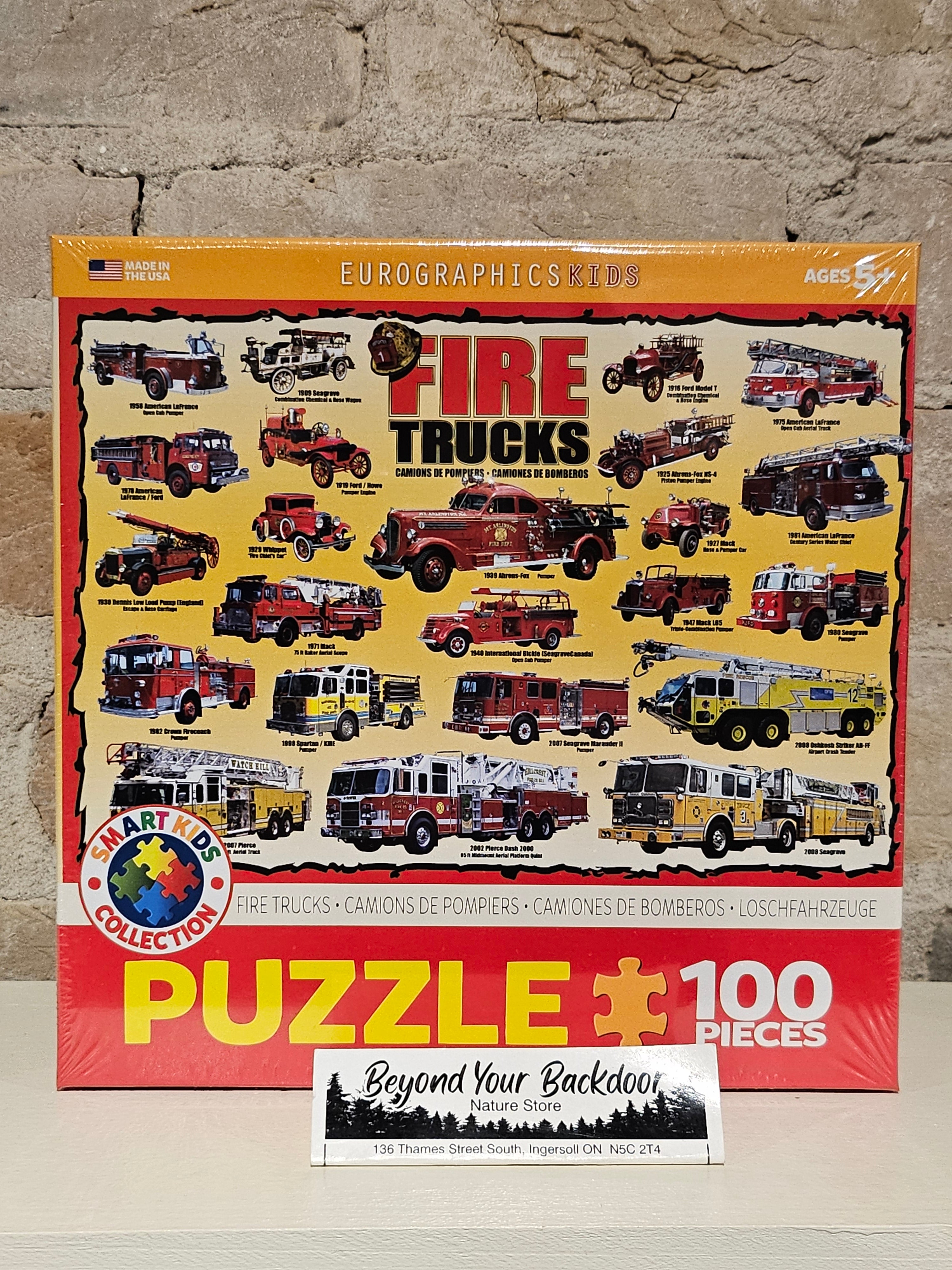 Eurographics Kids Puzzle - Fire Trucks - 100 pieces - 6100-0239