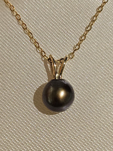 Cultured Black Pearl Pendant - LB207
