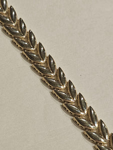 Yellow Gold (10Kt) Fancy Link (Leaf) Bracelet 7.25-inch - 9075 - $1279