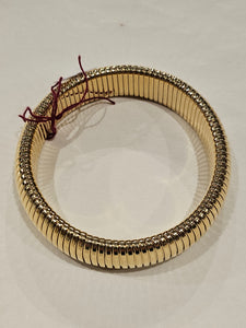 STEELX S/SBangle - Gold-plated Tubular Bangle - 7.5 inches