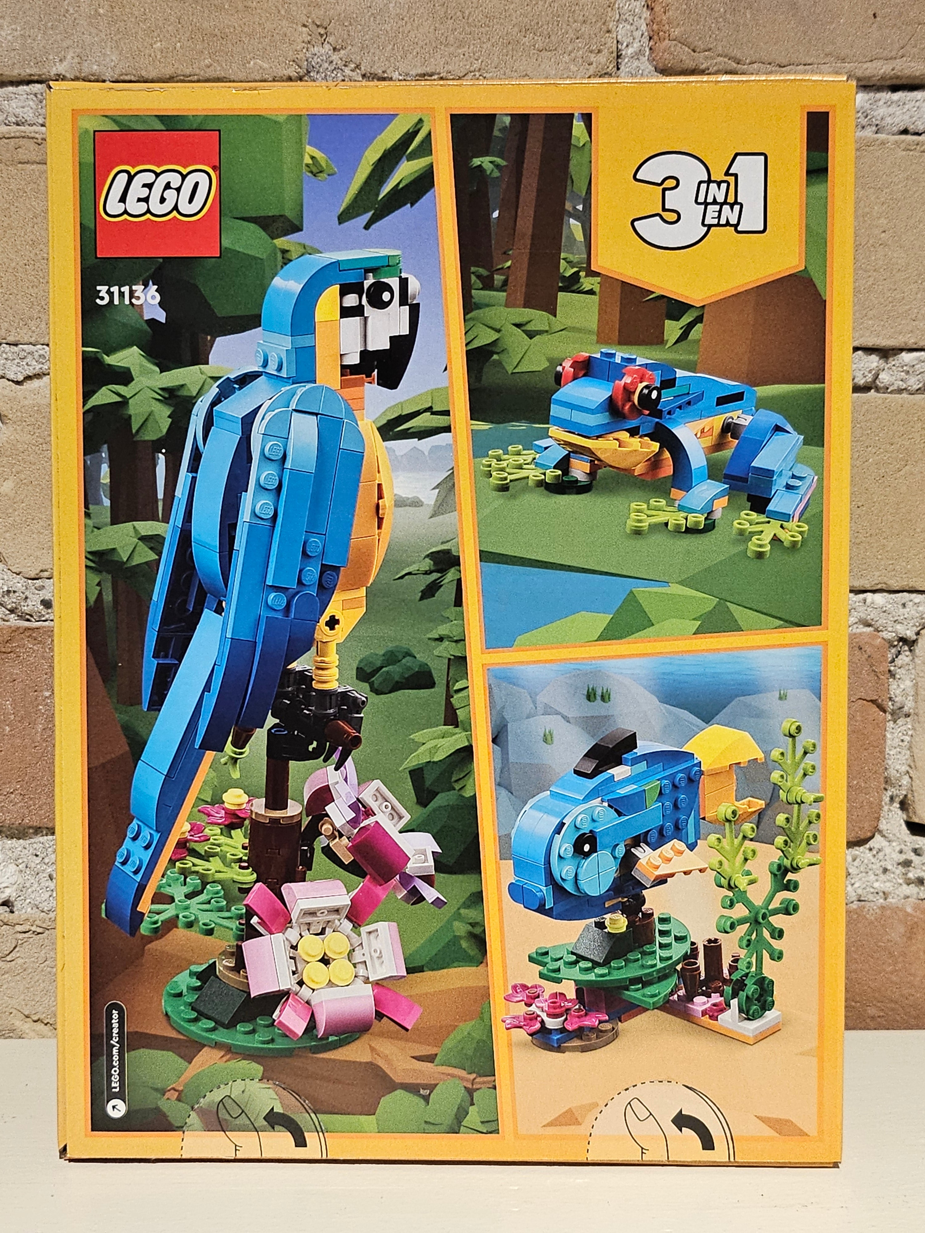 Lego Creator - 3in1 - Parrot - Age 7+ - 253 pieces - 31136
