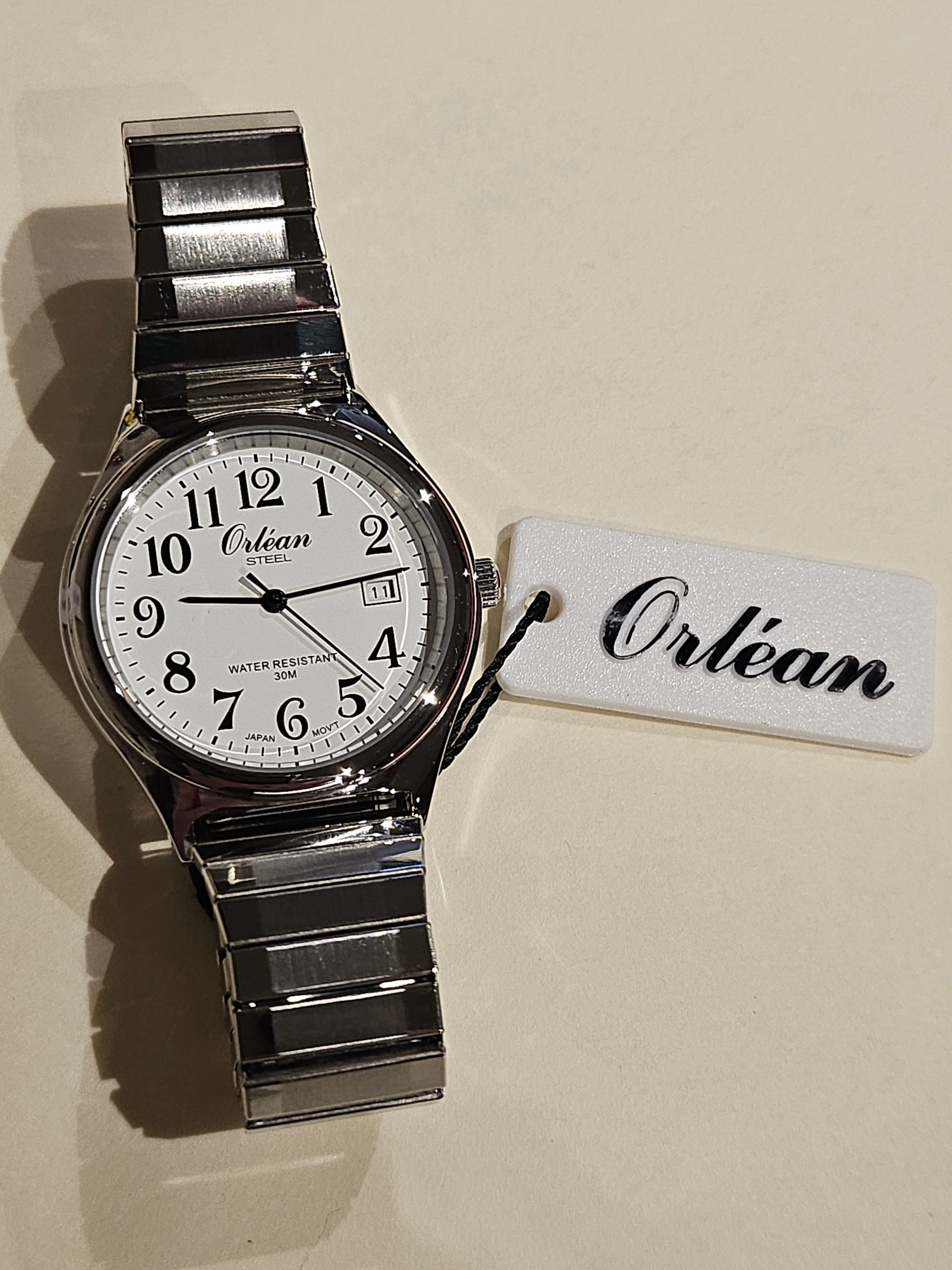 Orlean Watch - Expansion Band - Large Numbers - ME3491