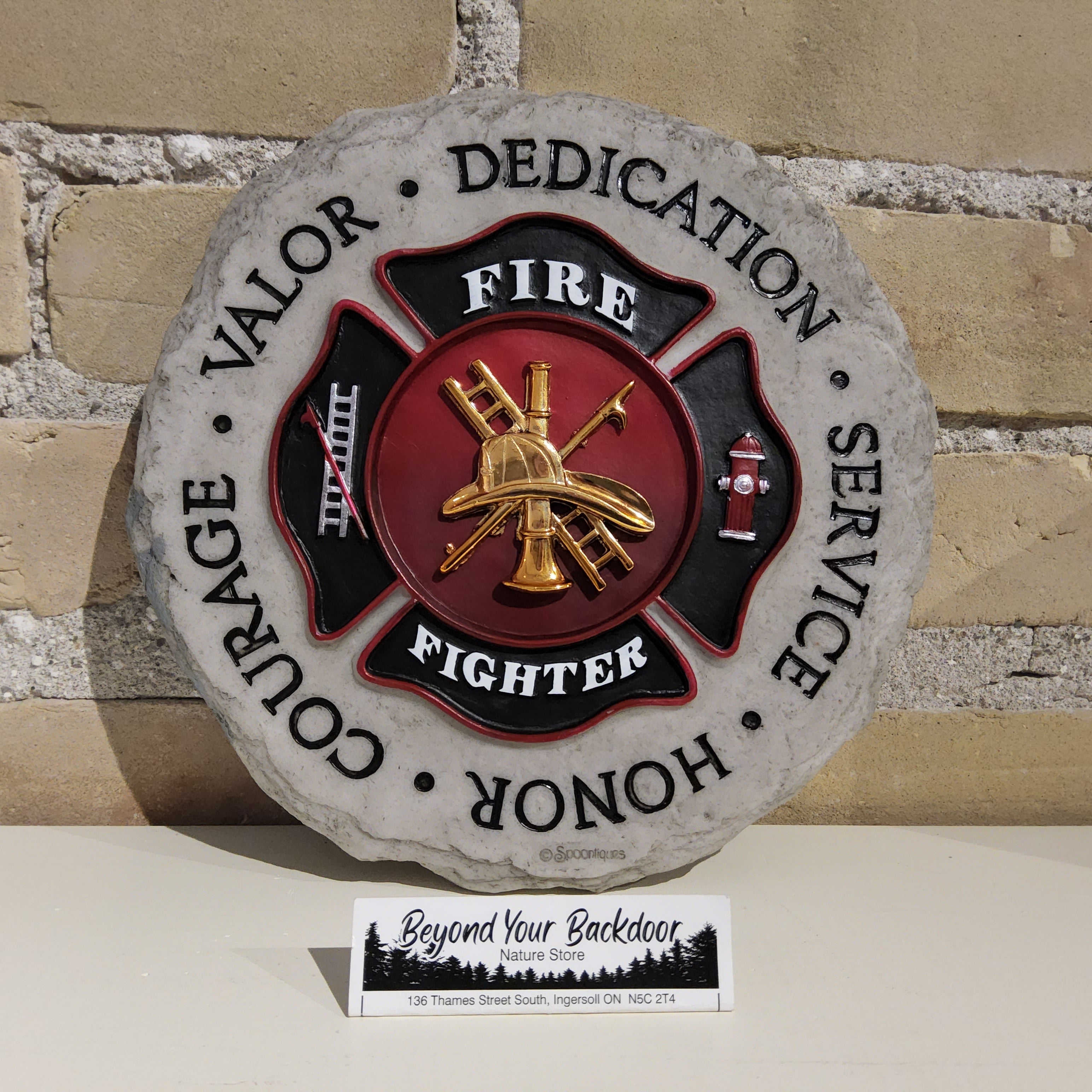 Stepping Stone / Wall Plaque - Firefighter - 12940