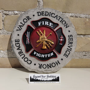 Stepping Stone / Wall Plaque - Firefighter - 12940
